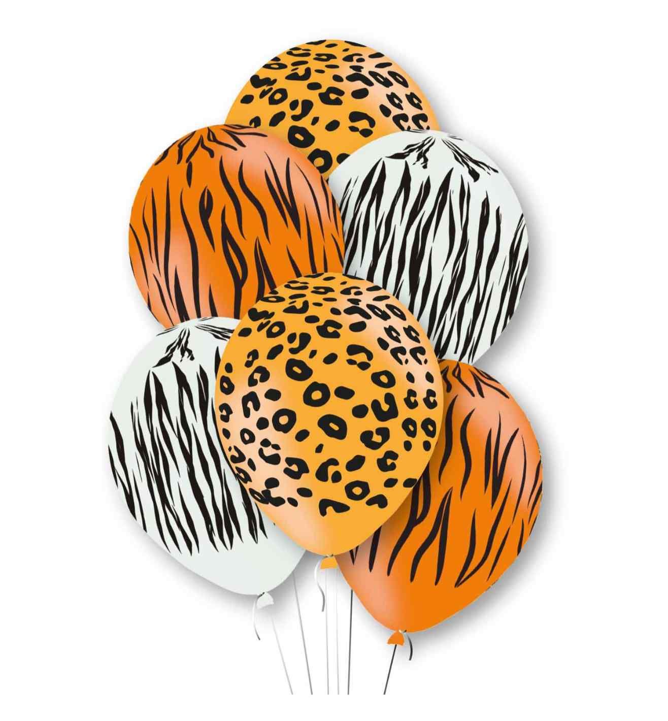 11" Animal Print Latex Balloon 6ct