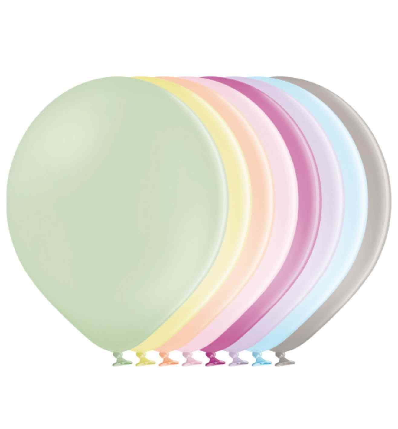 11" Belbal Pastel Macaron Assorted Latex 50ct D11