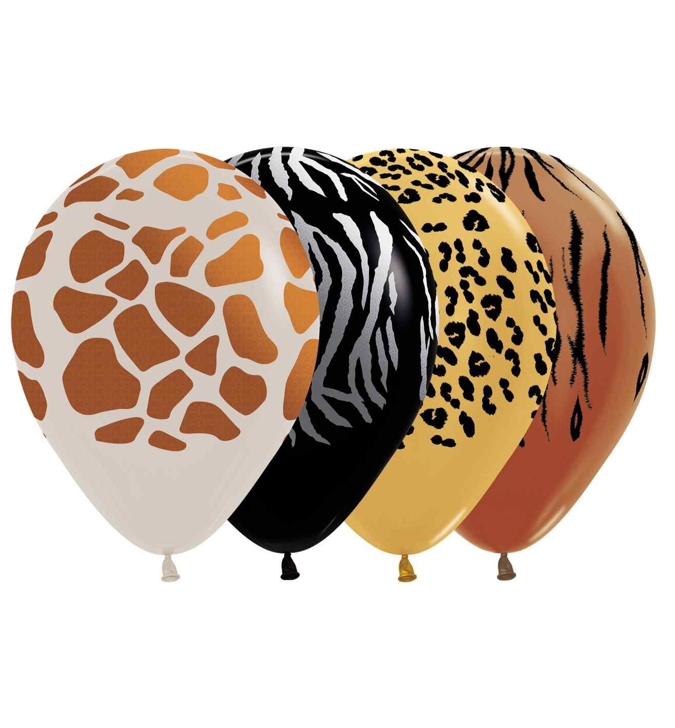 12" Sempertex Animal Print Latex Balloons 25ct