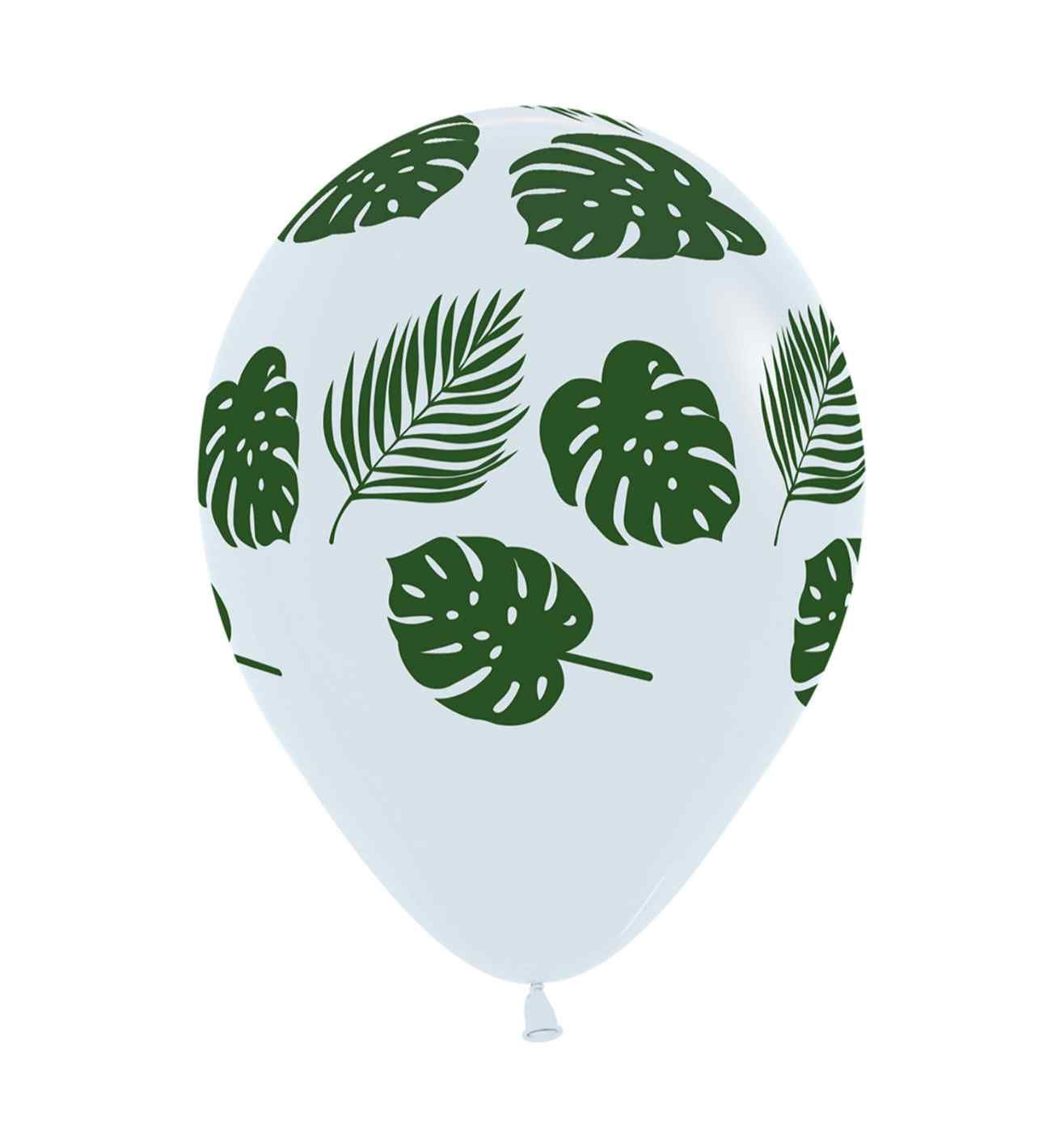 12" Sempertex Leaves Clear Latex Balloons 25ct.