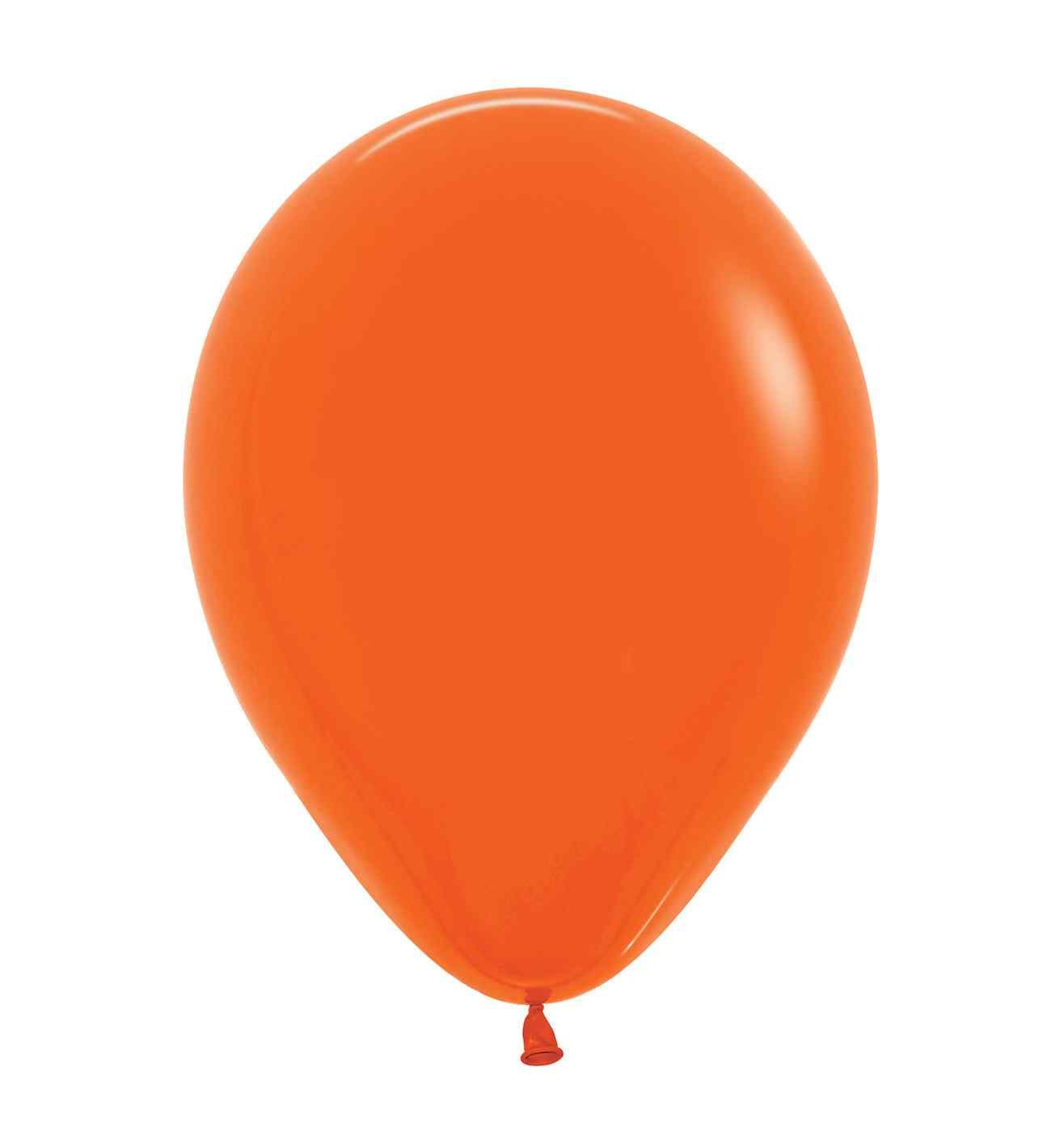 12" Sempertex Fashion Orange 061 Latex Balloons 50ct