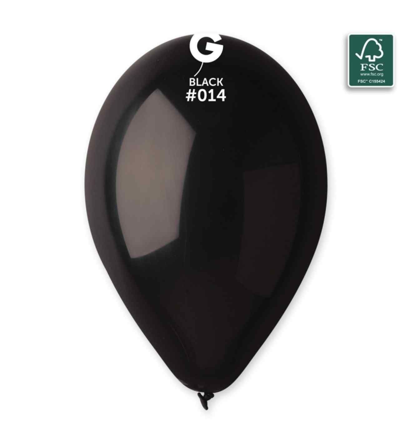 13" Gemar Black Latex 50ct