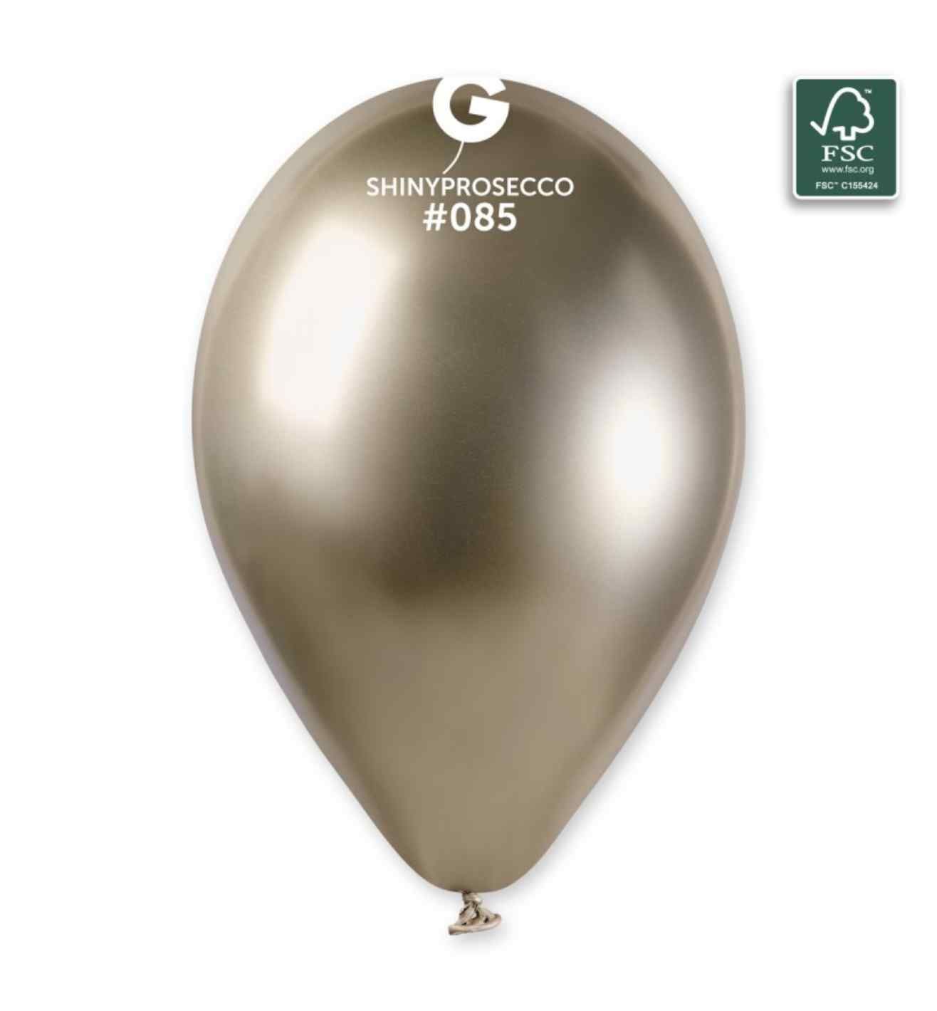 13" Gemar Shiny Prosecco Balloons 50ct