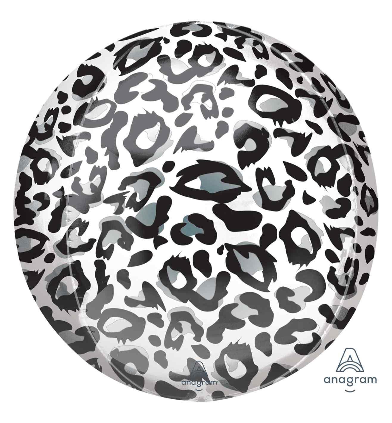 15" Animalz Snow Leopard Print Orbz