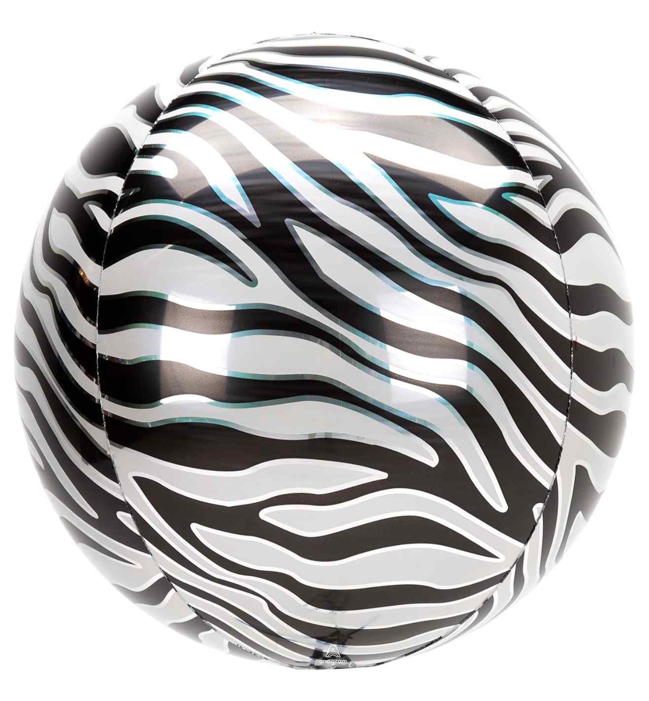 15" Animalz Zebra Print Orbz