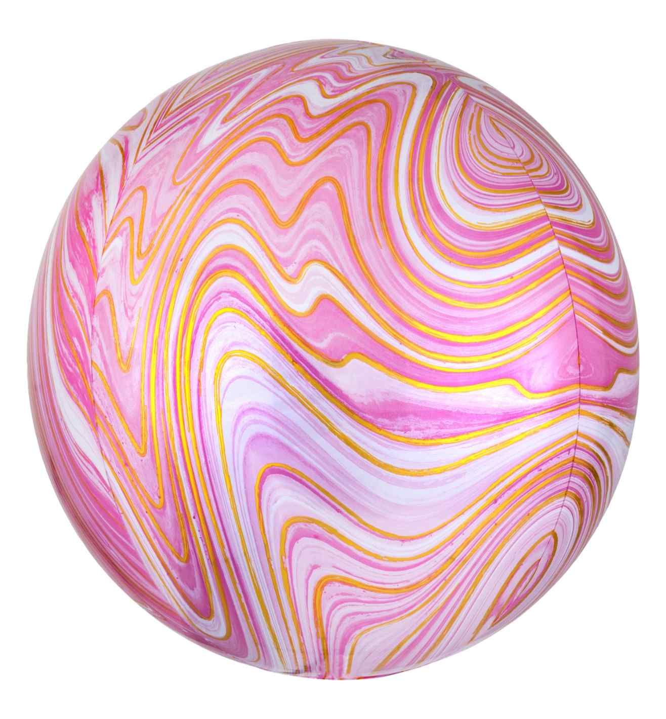 15" Pink Marblez Orbz
