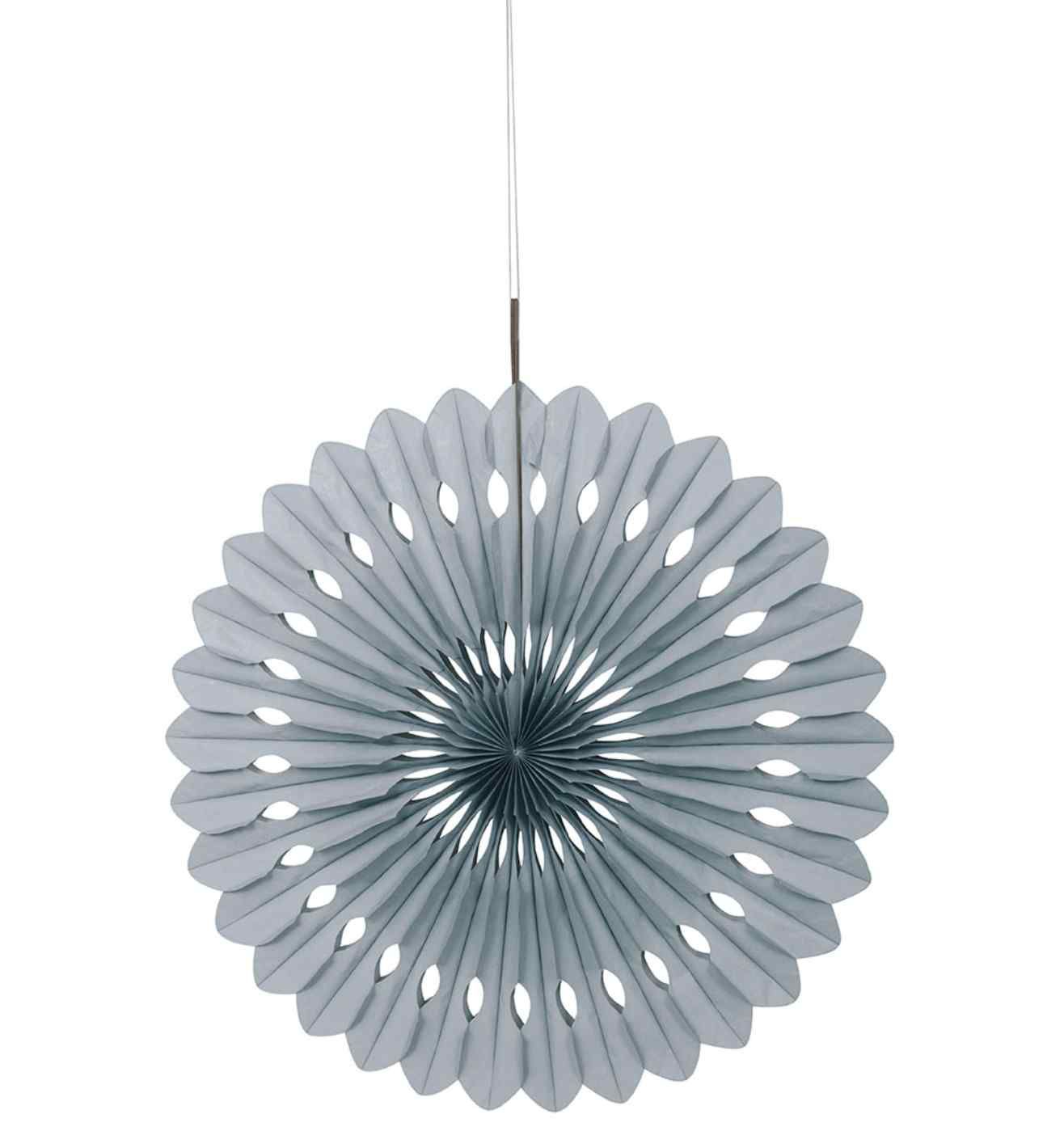 16" Unique Party Silver Decorative Fan