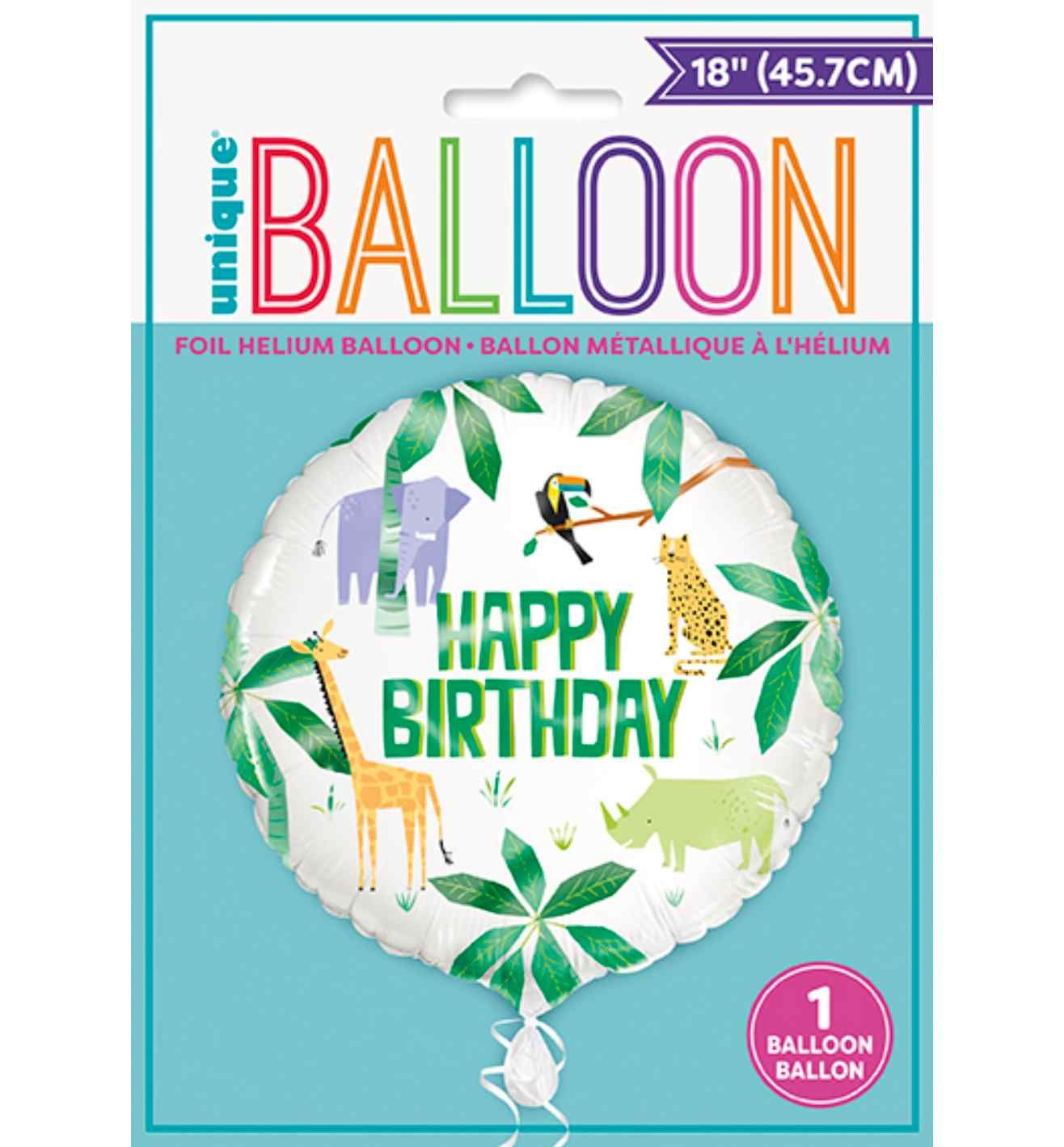 18" Unique Party Animal Safari Foil Balloon