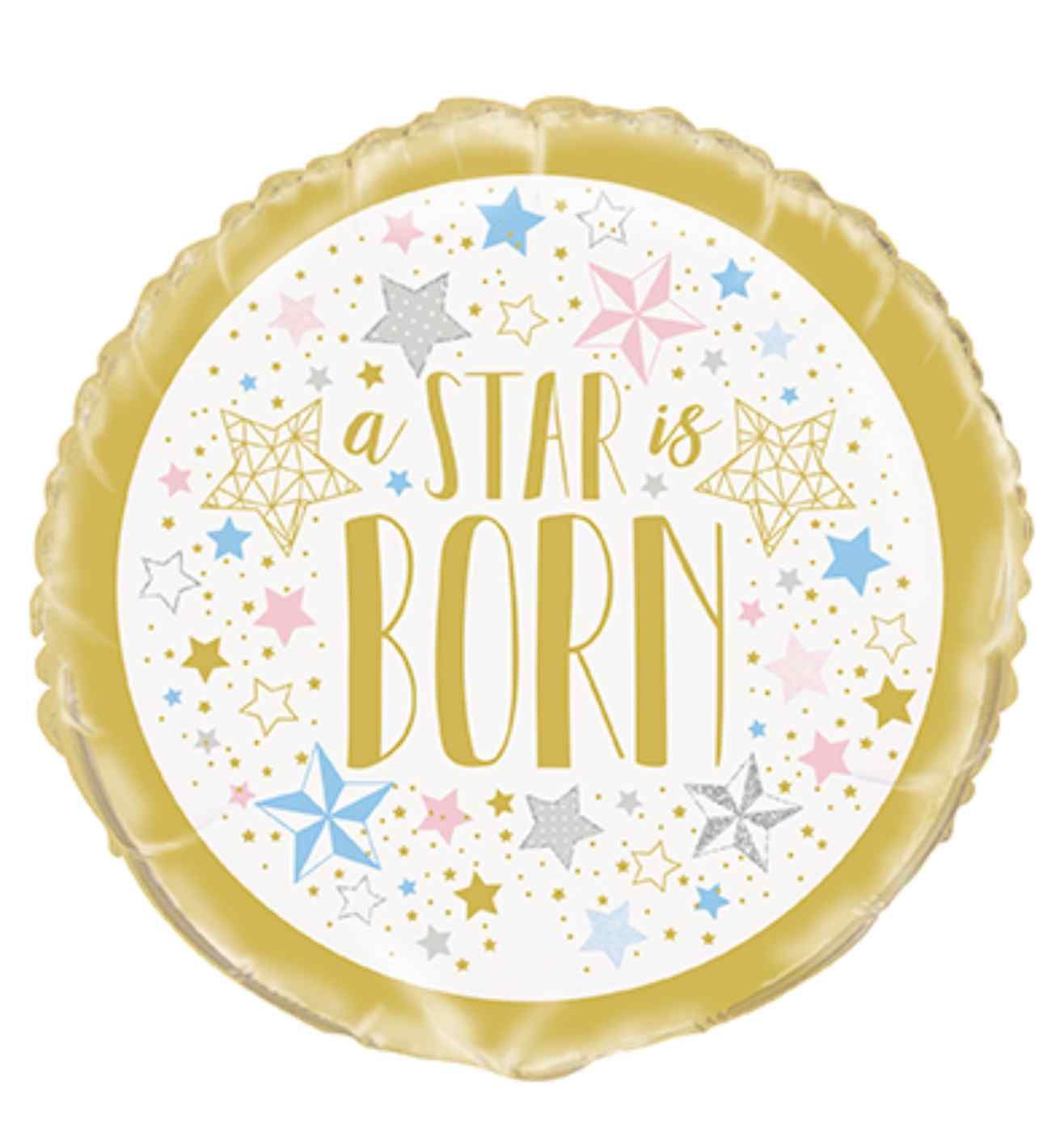18" Unique Party Twinkle Star Foil Balloon