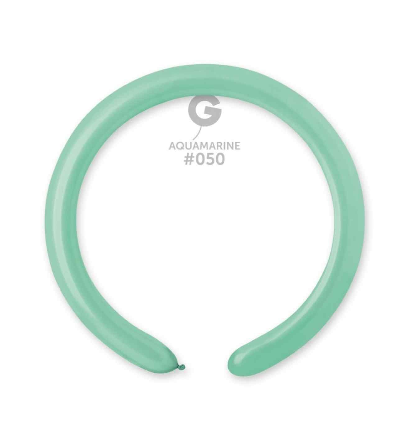2" Gemar Aquamarine Modelling Balloon 100ct