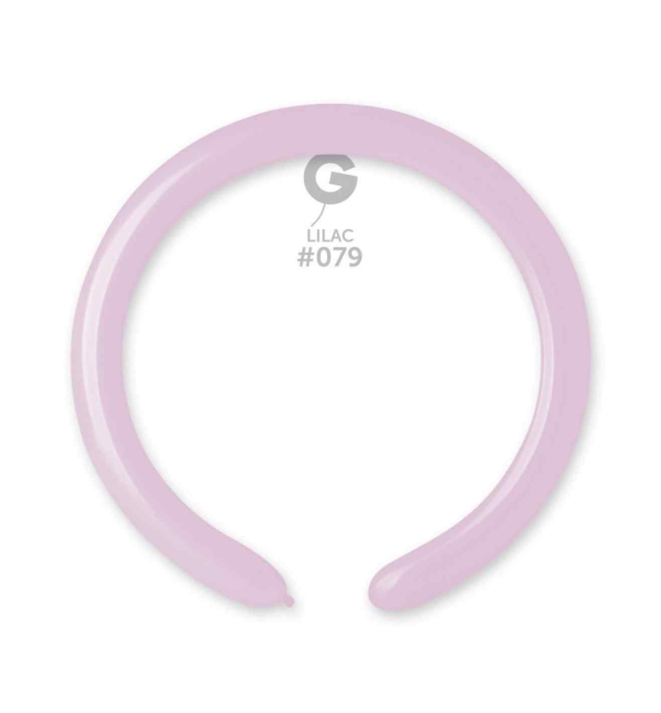 2" Gemar Lilac Modelling Balloon 100ct