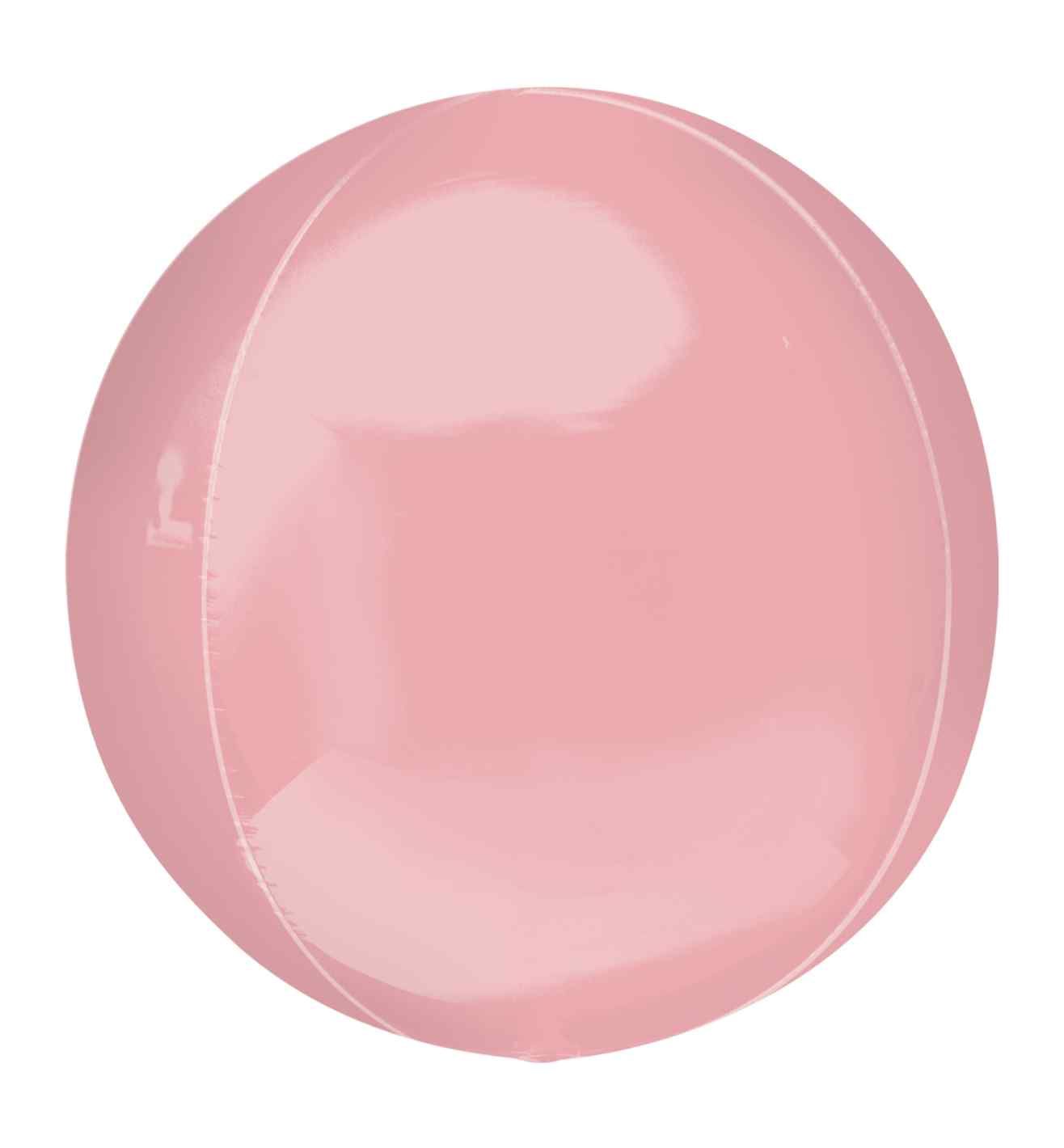 21" Pastel Pink Jumbo Orbz Foil Balloon Pack of 3 