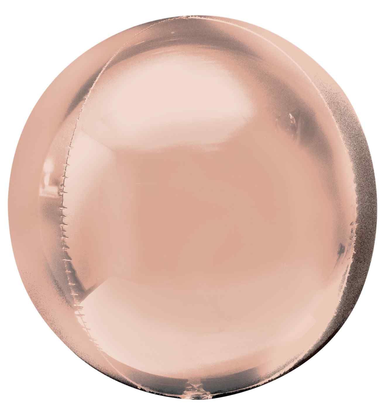 21" Rose Gold Jumbo Orbz Foil Balloon Pack of 3 