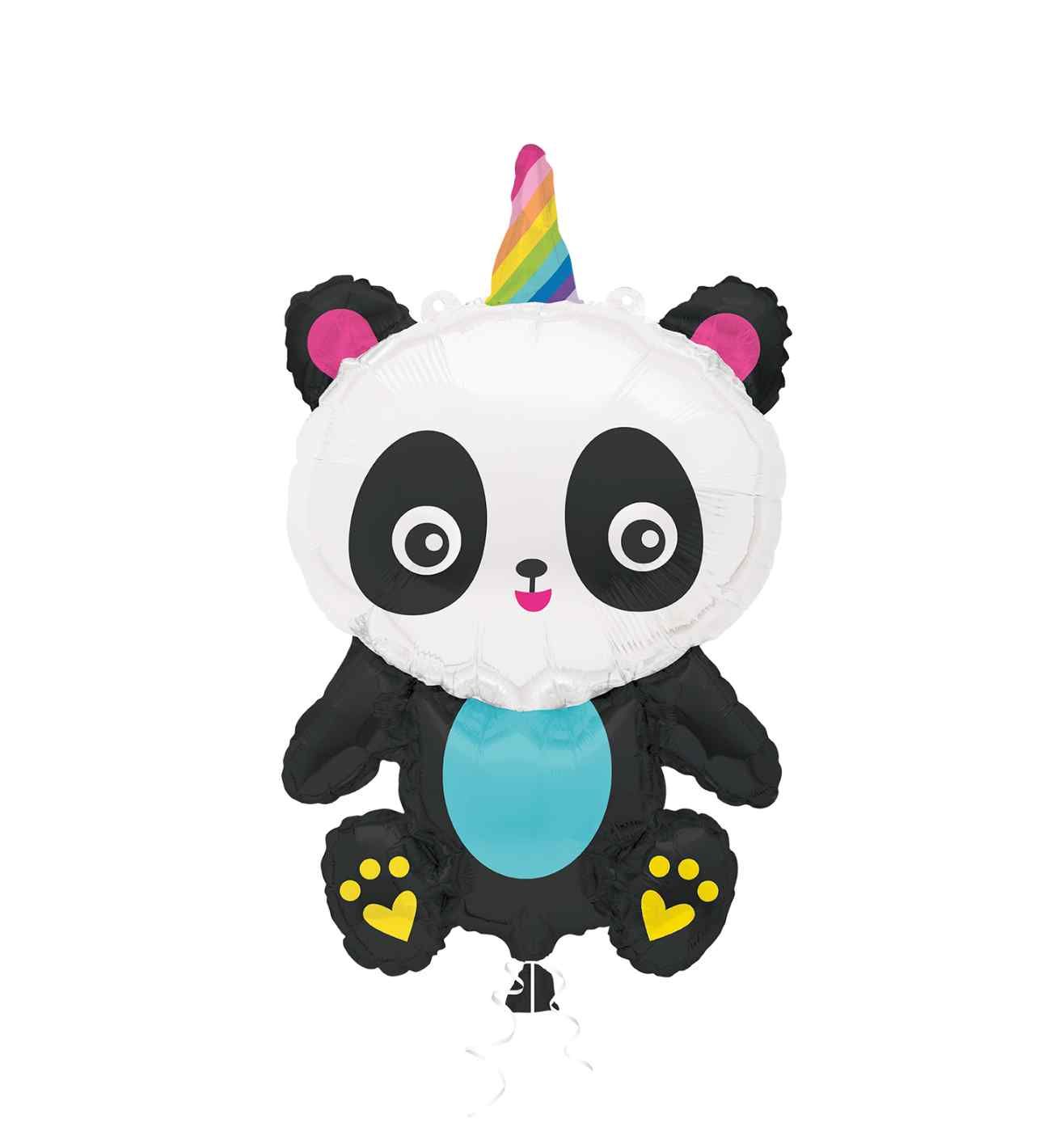 29" Unique Party Giant Pandacorn Foil Balloon