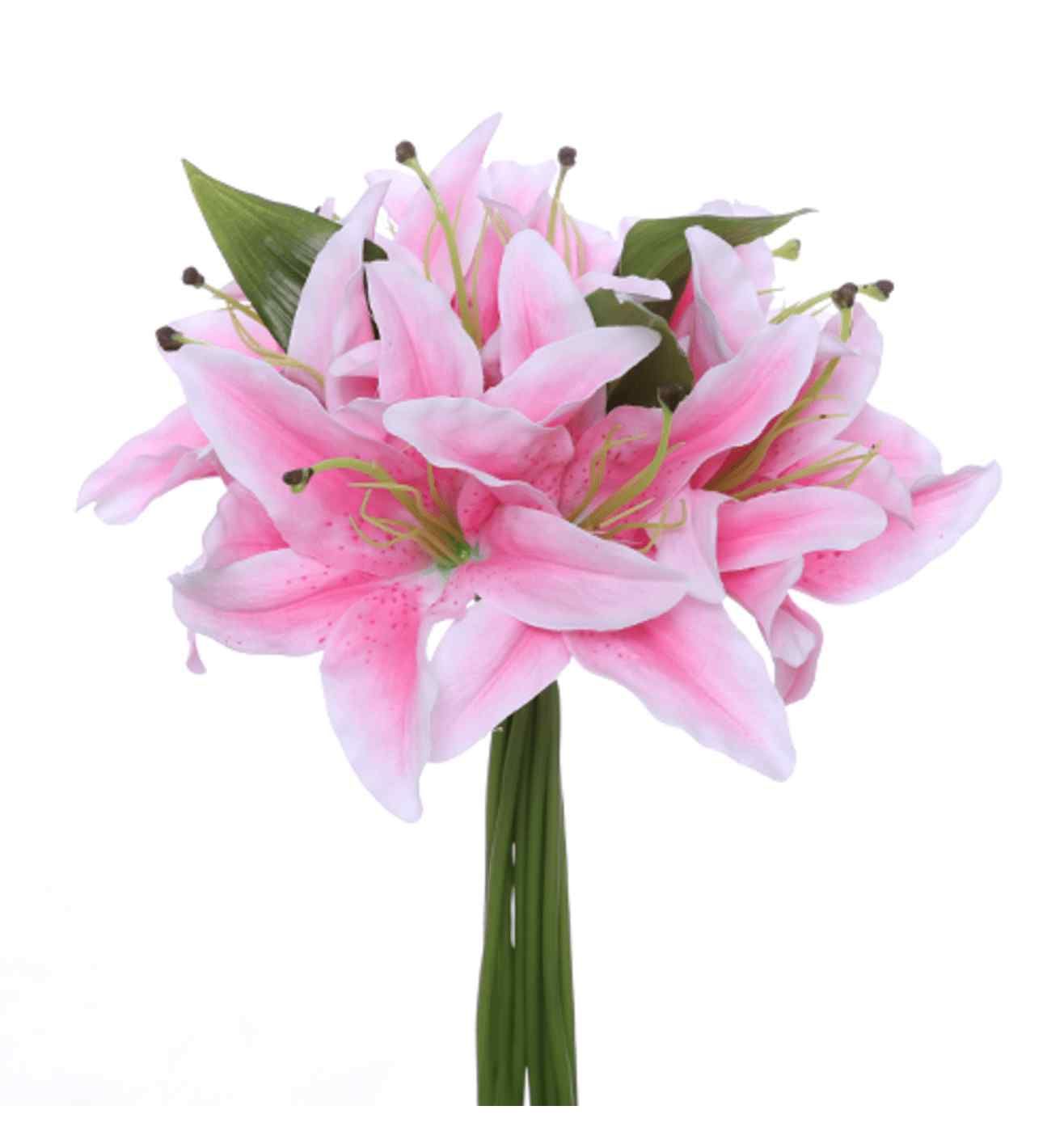 30cm Lily Bundle Light Pink
