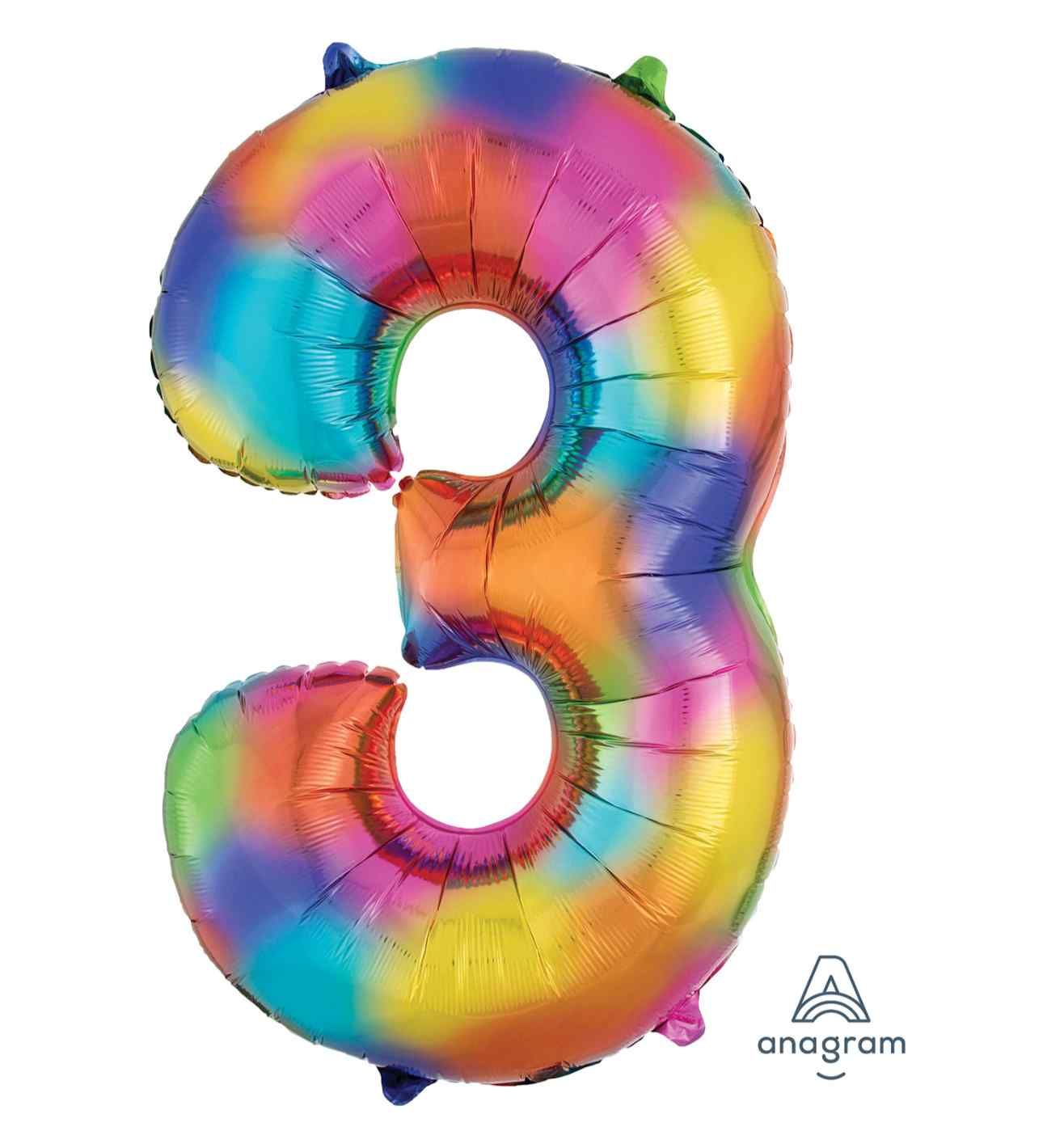 34" Rainbow Number 3 Anagram
