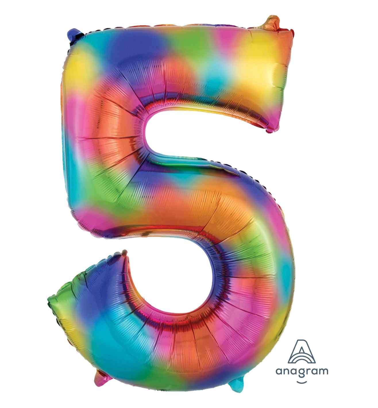 34" Rainbow Number 5 Anagram