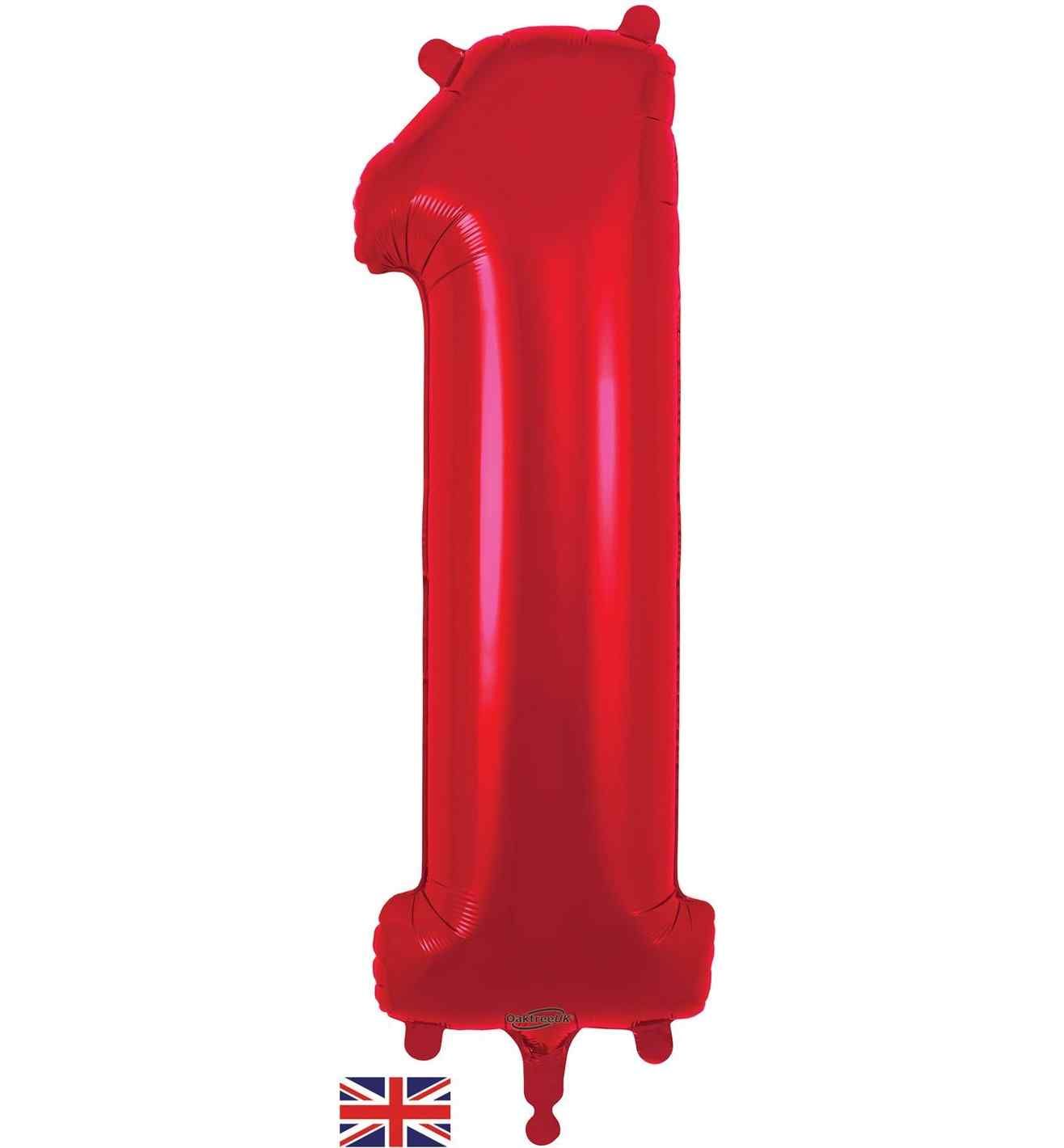 34" Red Number 1 Oaktree