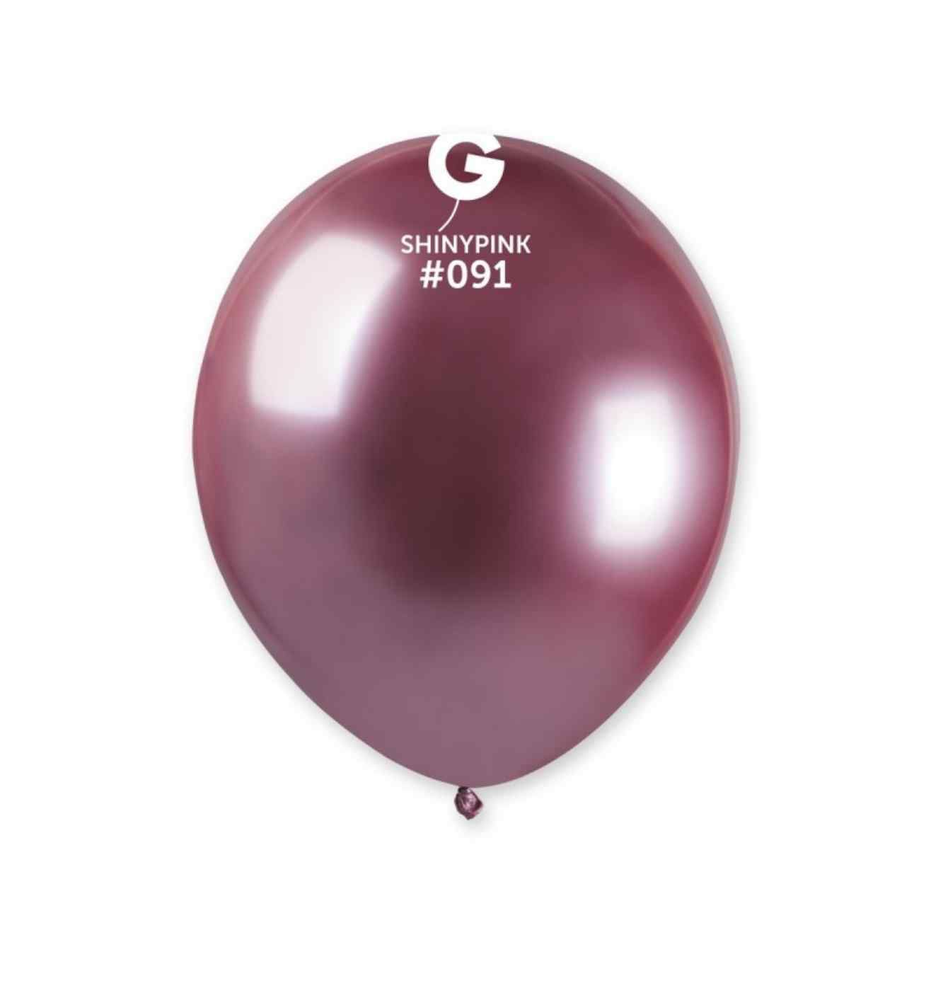 5" Gemar Shiny Pink Latex 50ct