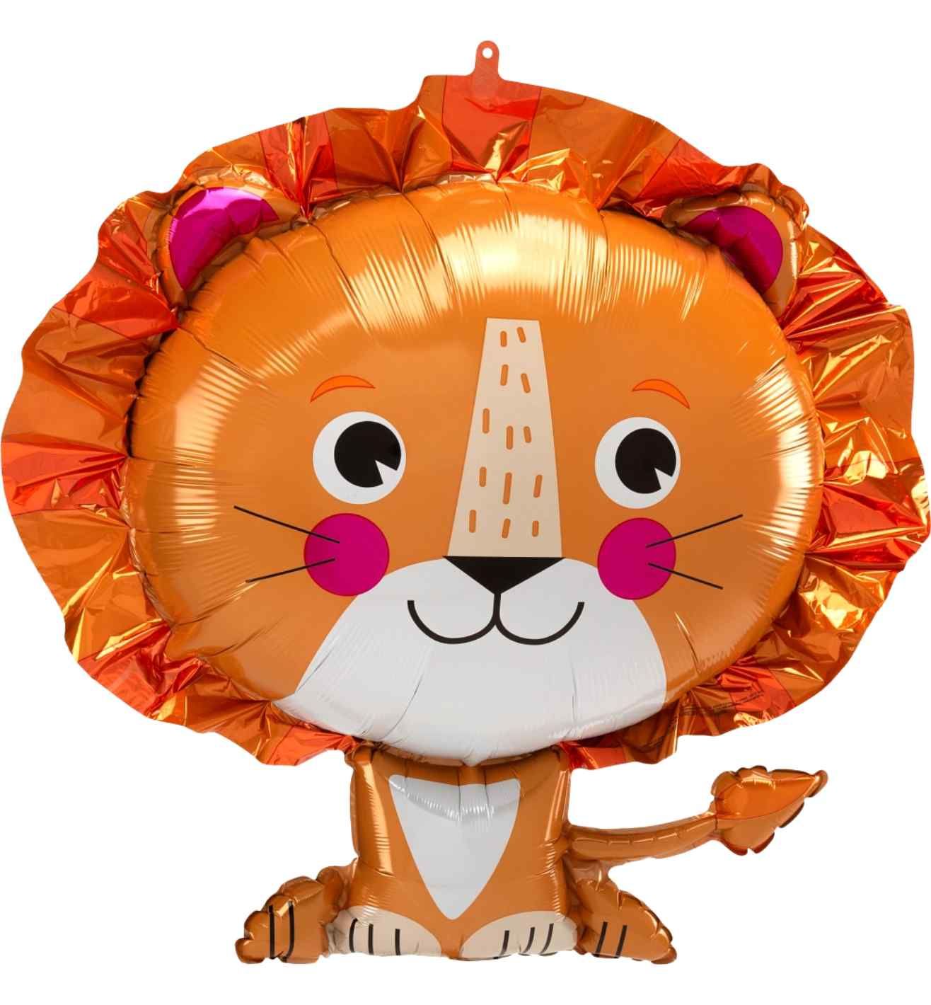 Anagram Lion SuperShape Foil Balloon 24" x 21"