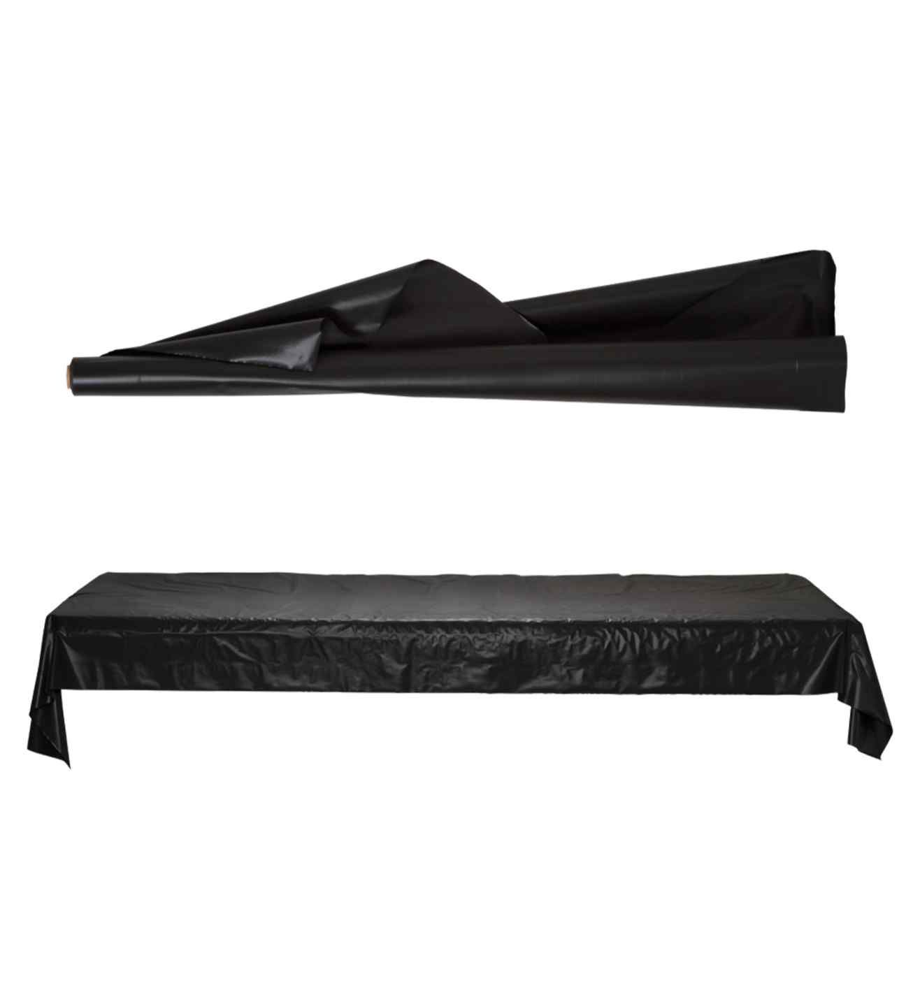 Black Solid Table Roll 1m x 30.5m