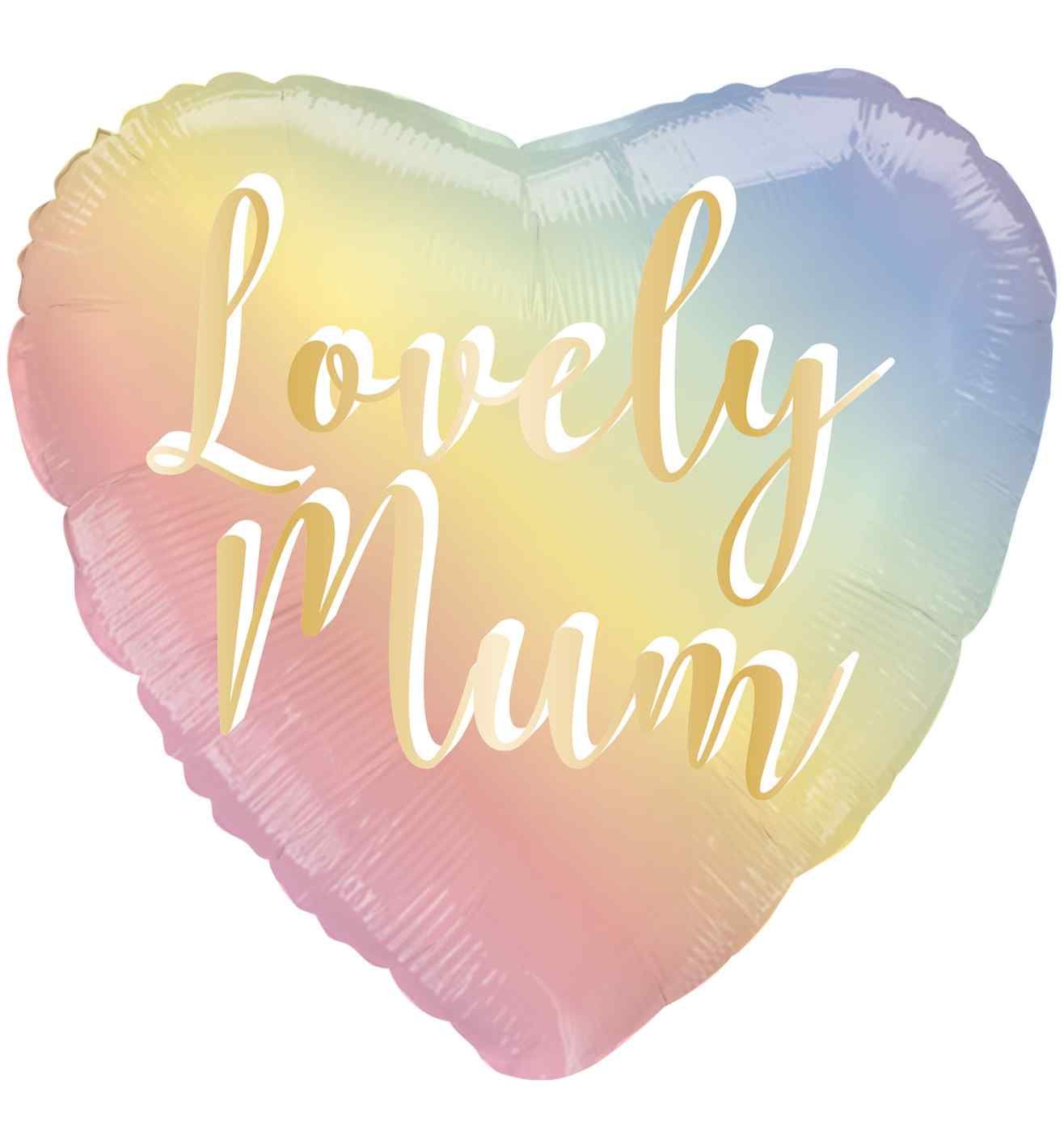 17" Amscan Lovely Mum Ombre Foil Balloon