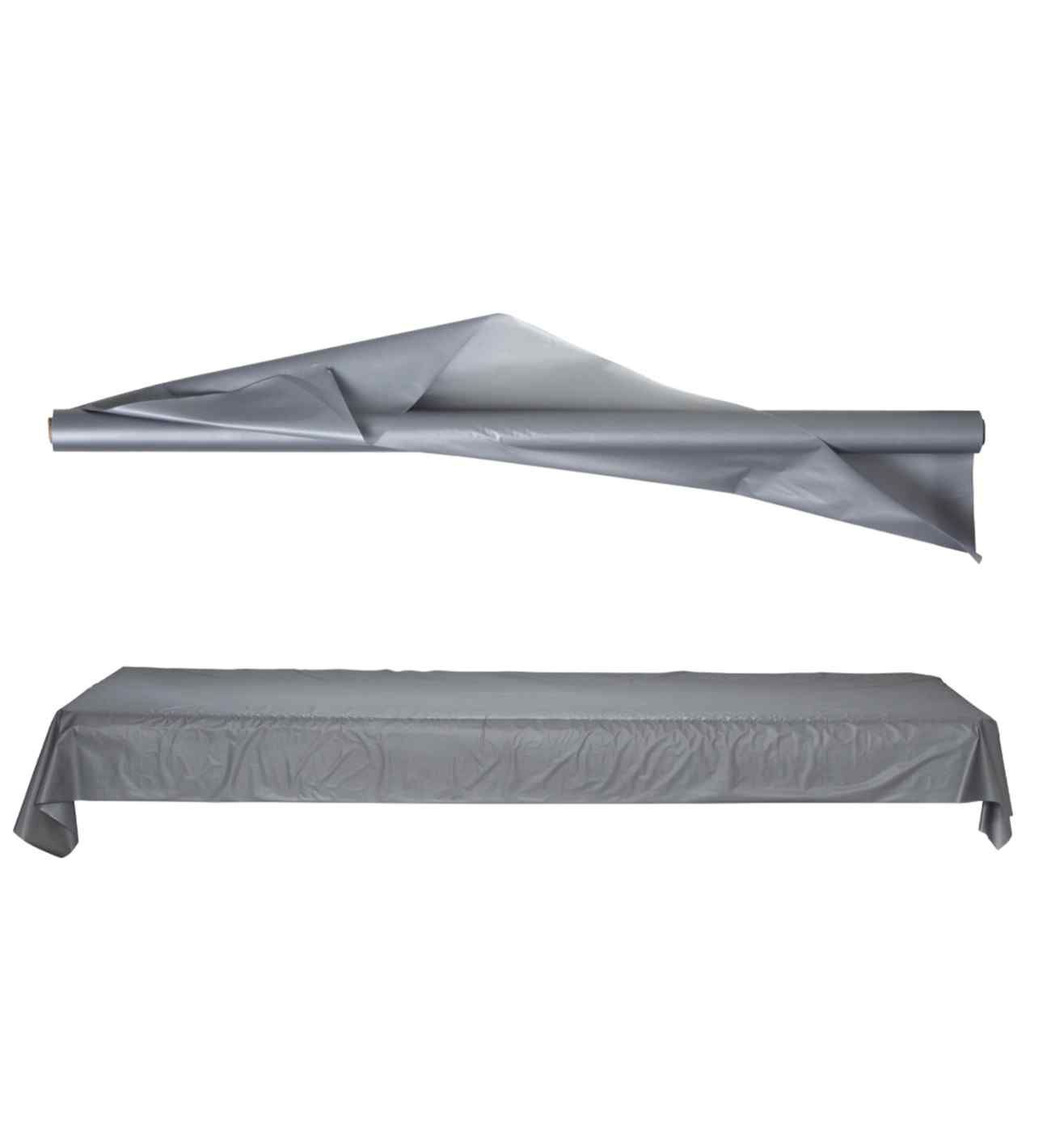 Silver Sparkle Solid Table Roll 1m x 30.5m
