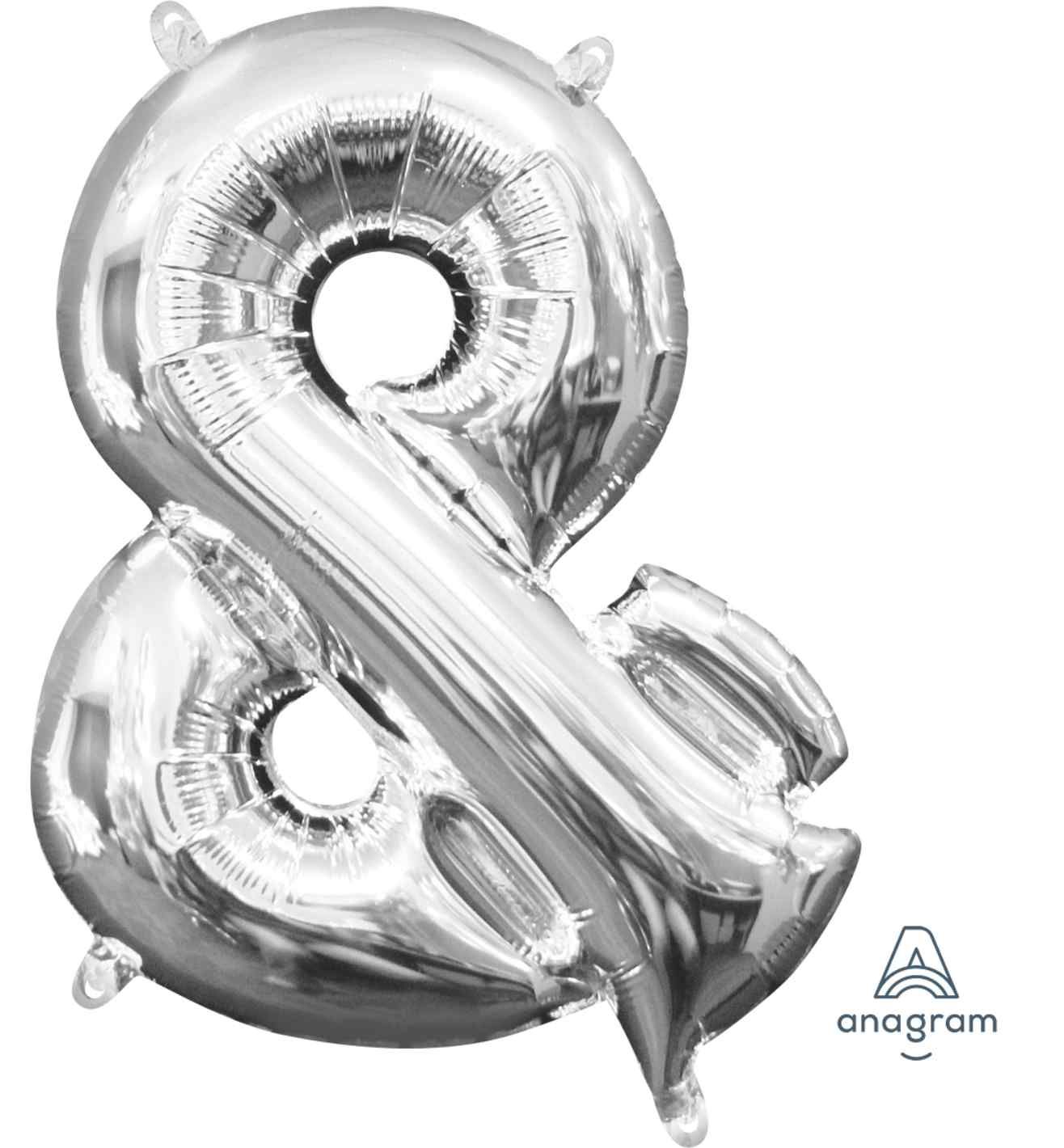 16" Silver & Symbol Foil Balloon