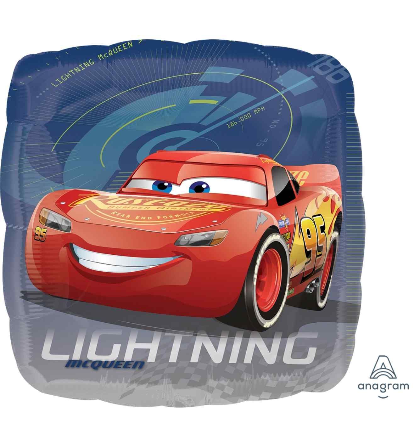 17" Cars 3 Lightning McQueen Foil Balloon