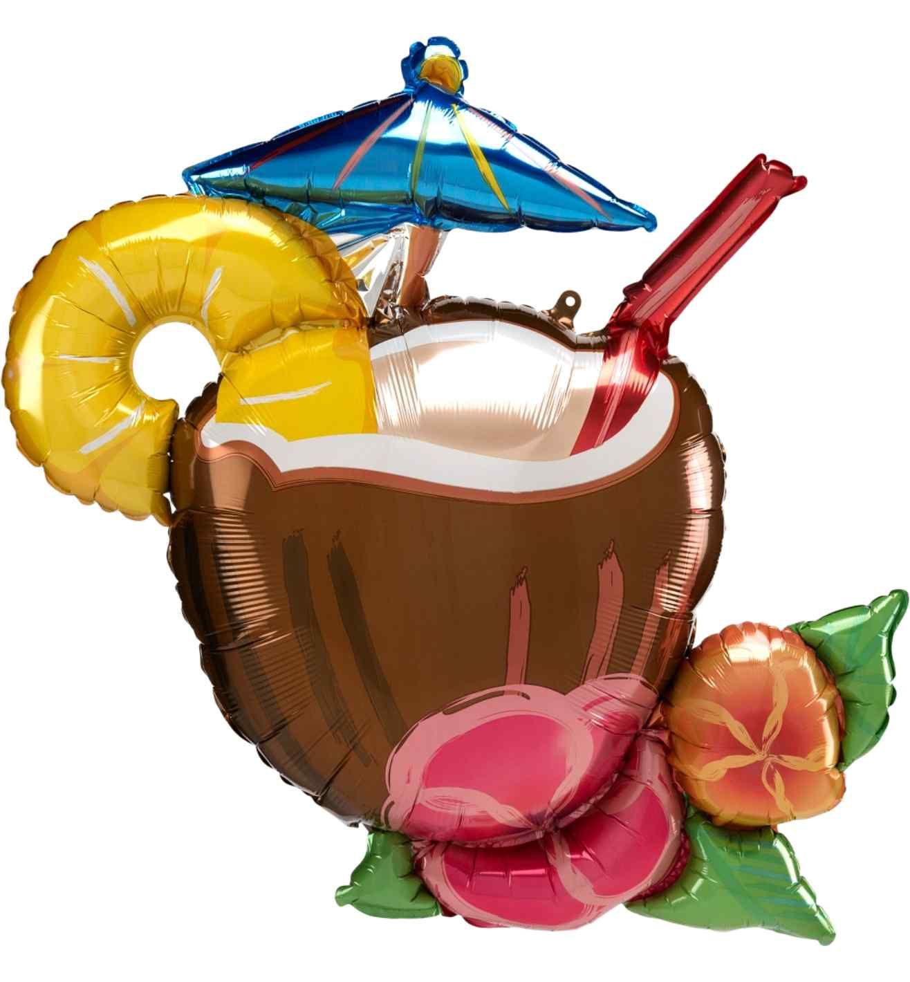 Coconut Pina Colada SuperShape Foil Balloon