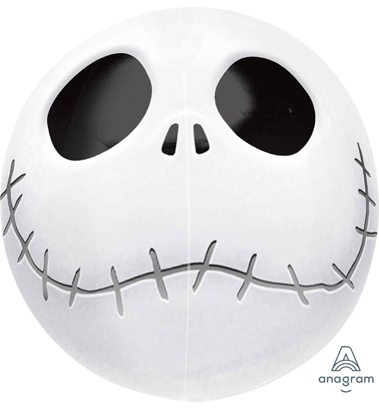 15" Anagram Jack Skeleton Orbz Foil Balloon