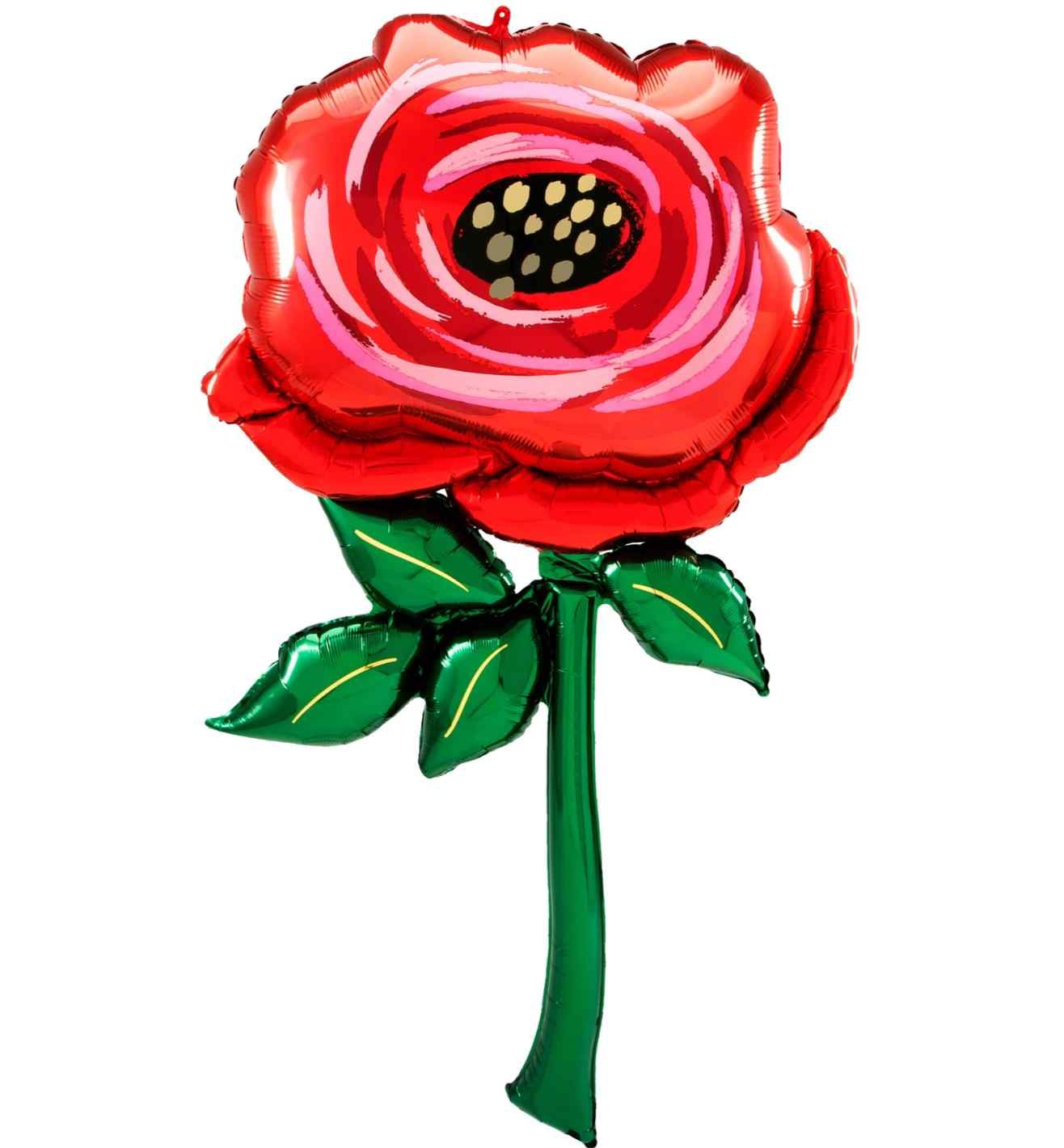 Painted Rose Multi Foil Balloon