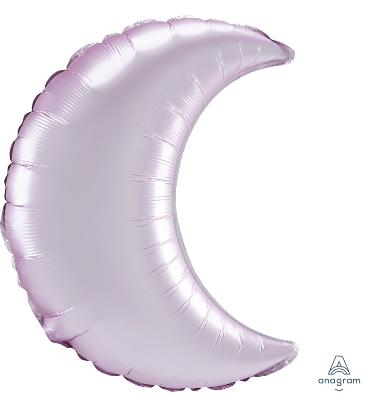 26" Pastel Pink Satin Luxe Crescent Foil Balloon