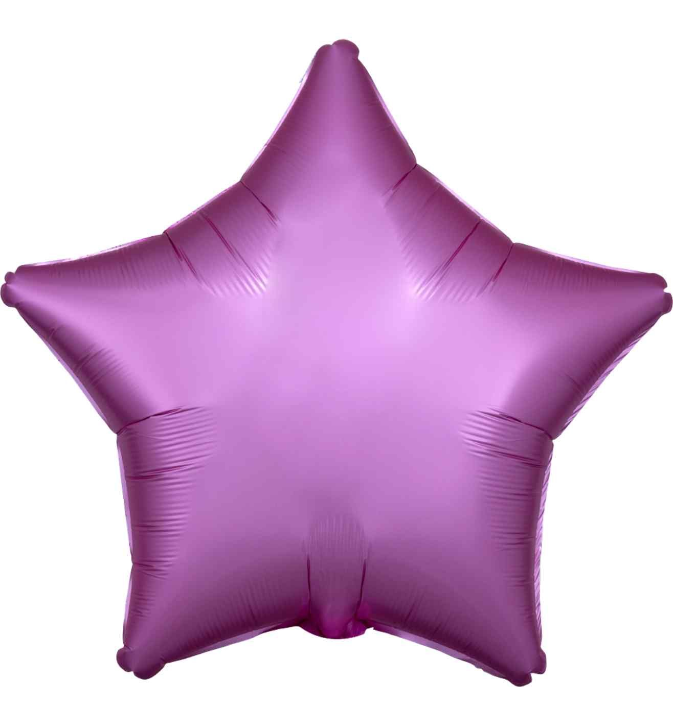 17" Flamingo Star Satin Luxe Foil Balloon - Unpackaged