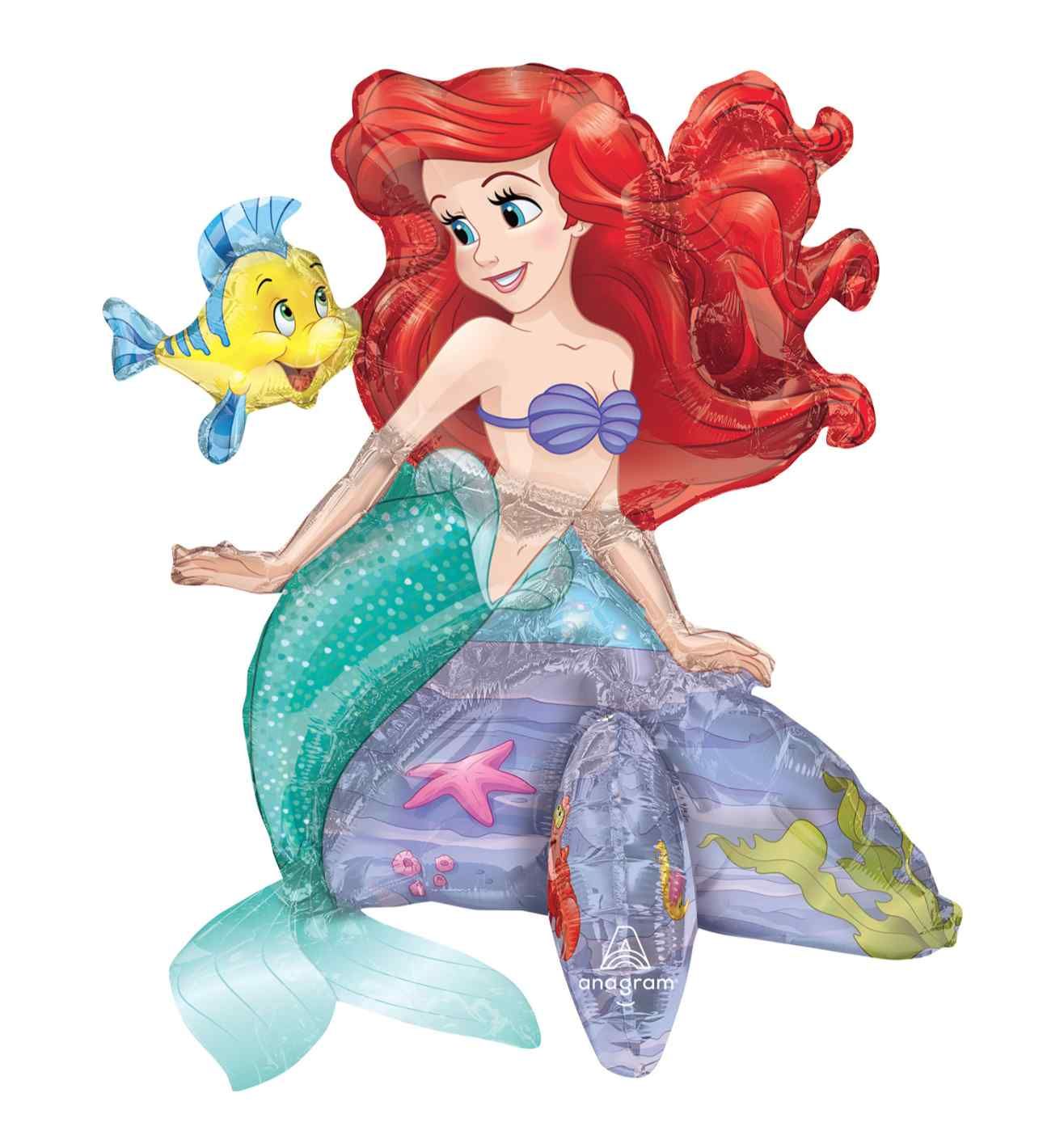Ariel The Little Mermaid Sitter Foil Balloon