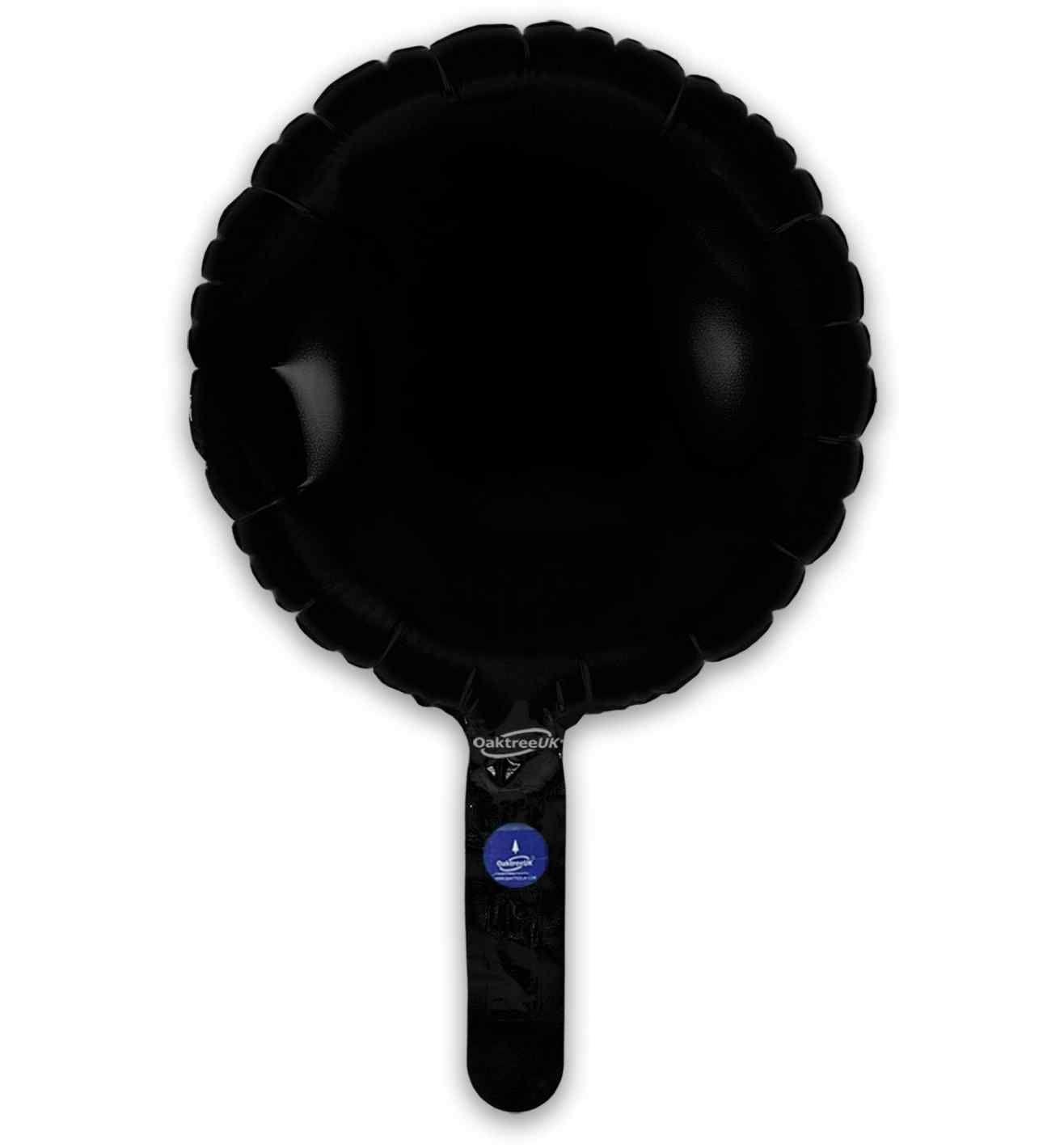 9" Oaktree Black Round Foil