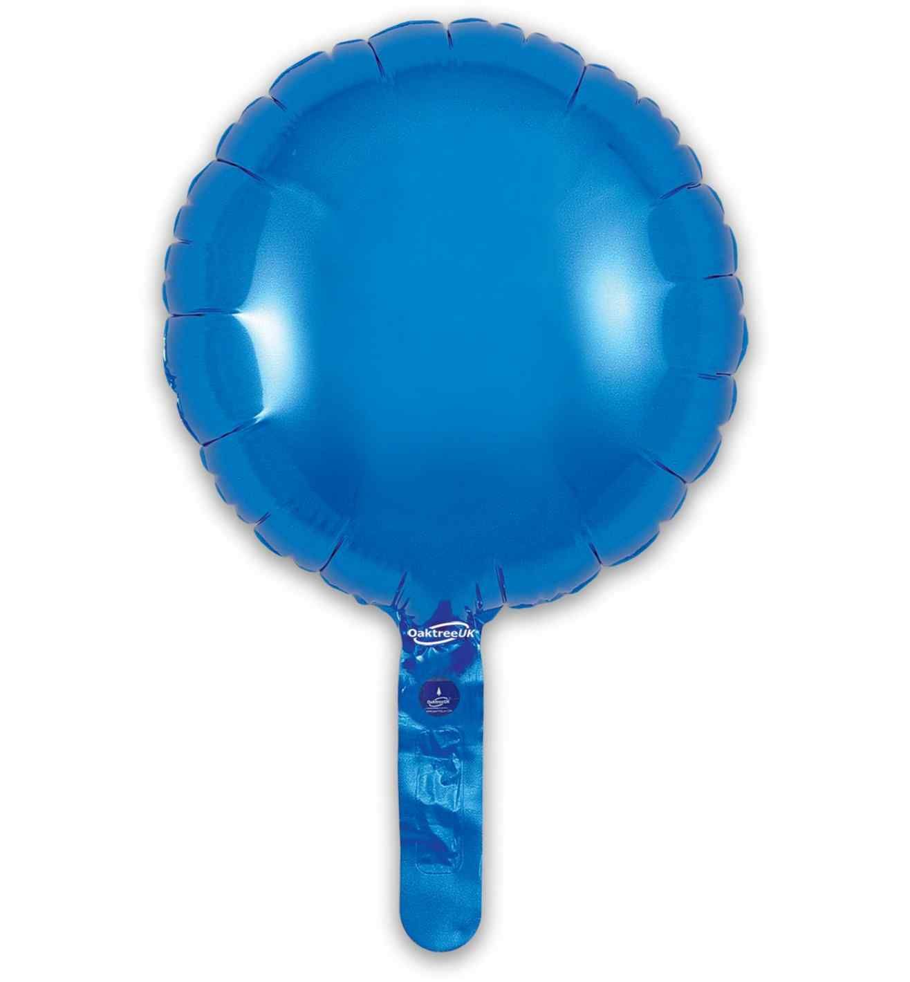 9" Oaktree Blue Round Foil