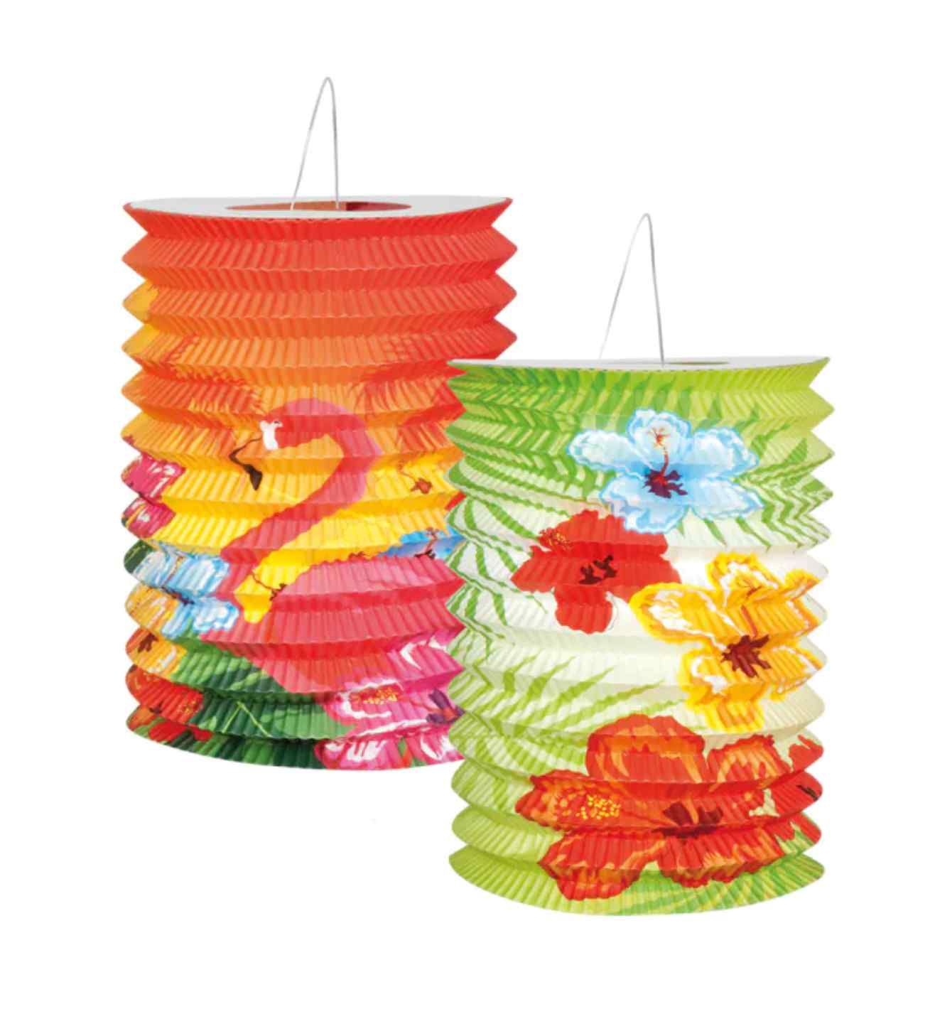 2 Pack Hibiscus Lanterns