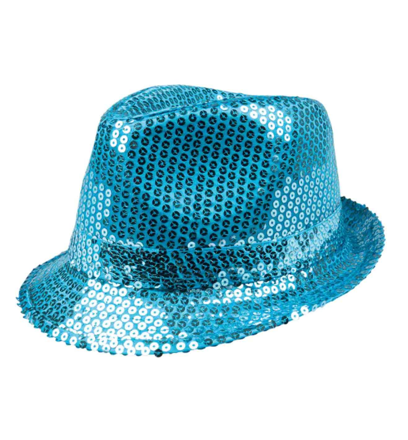Blue Popstar Sequin Hat
