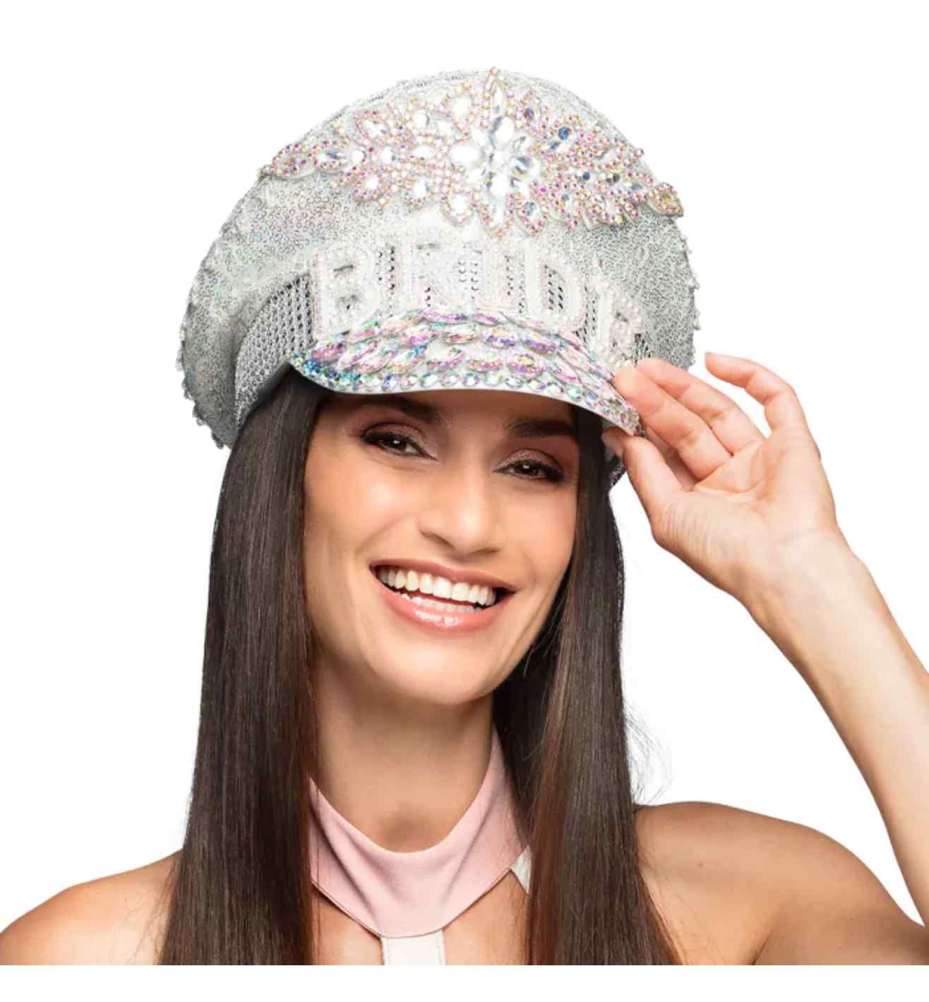 Bride Sparkle Cap