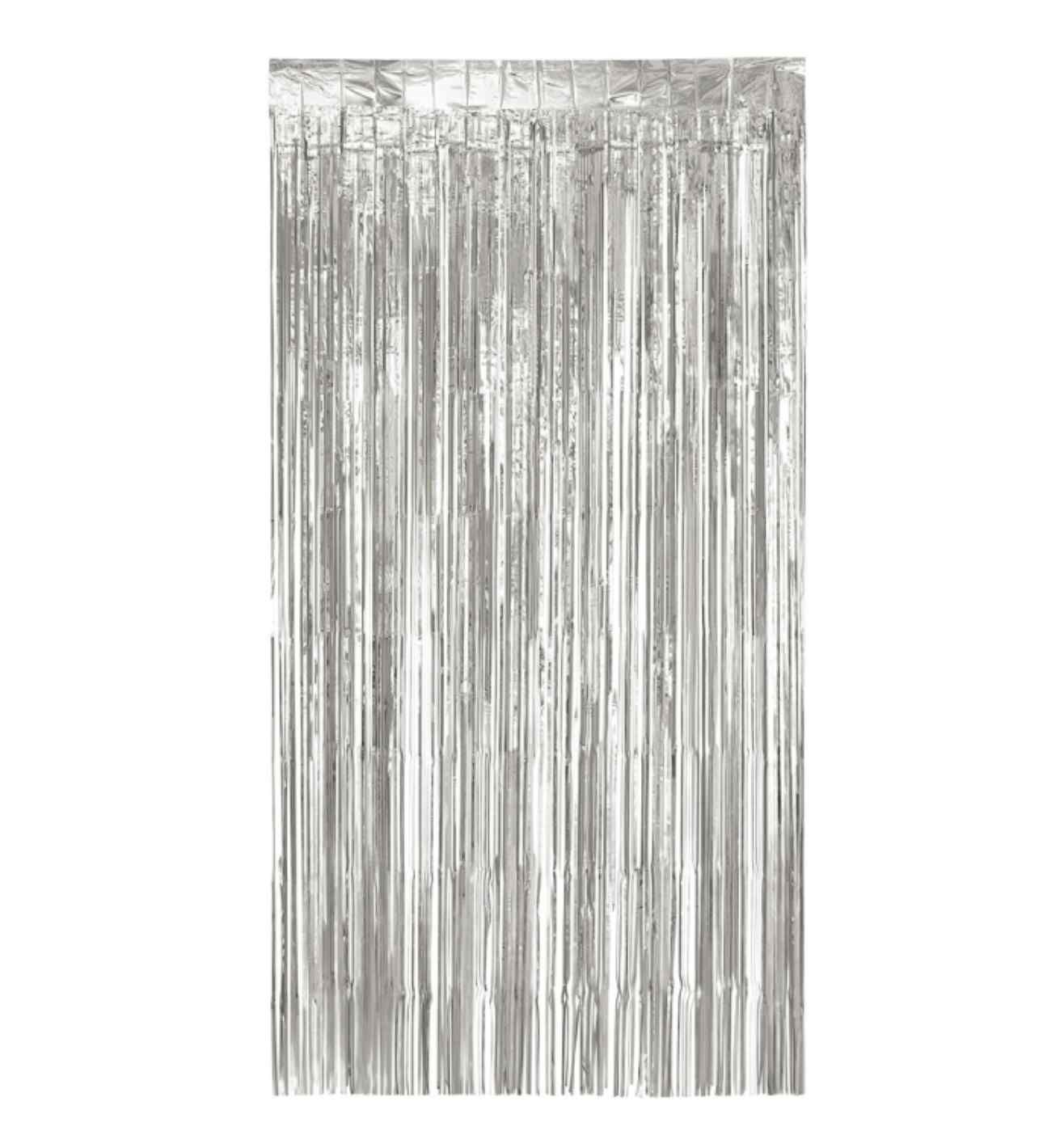 Foil Curtain Metallic Silver