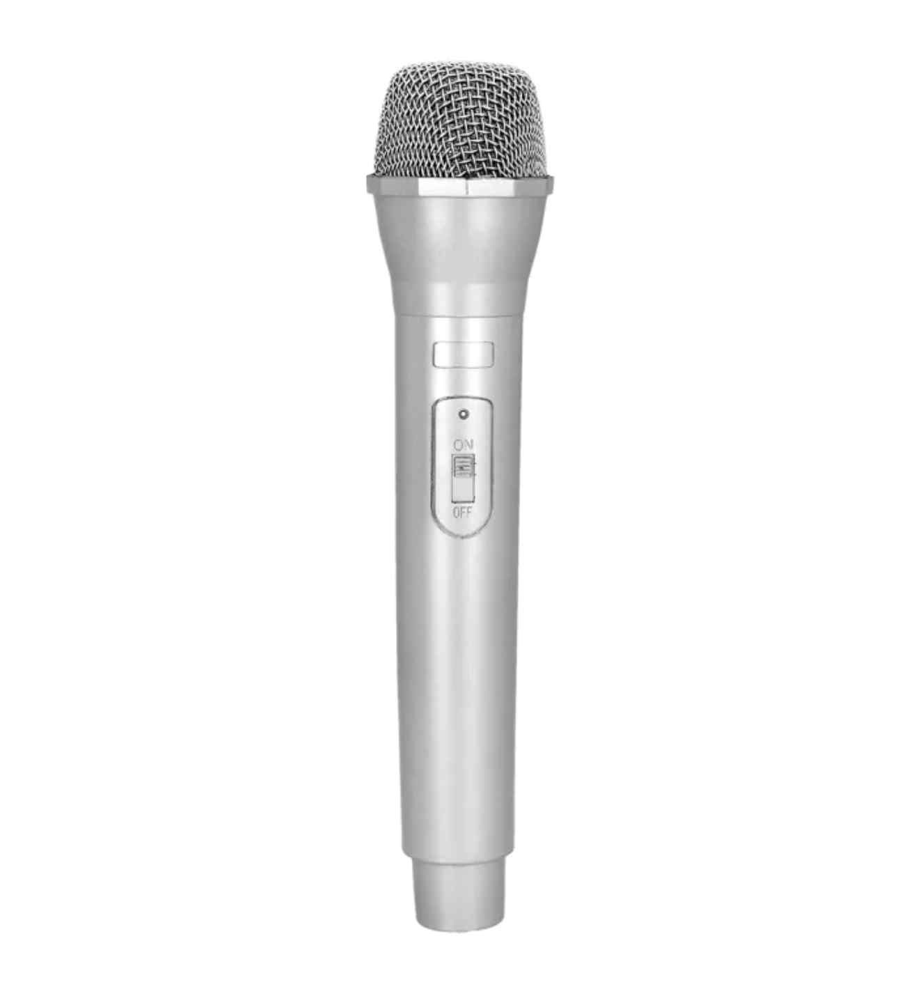 Silver Microphone Prop