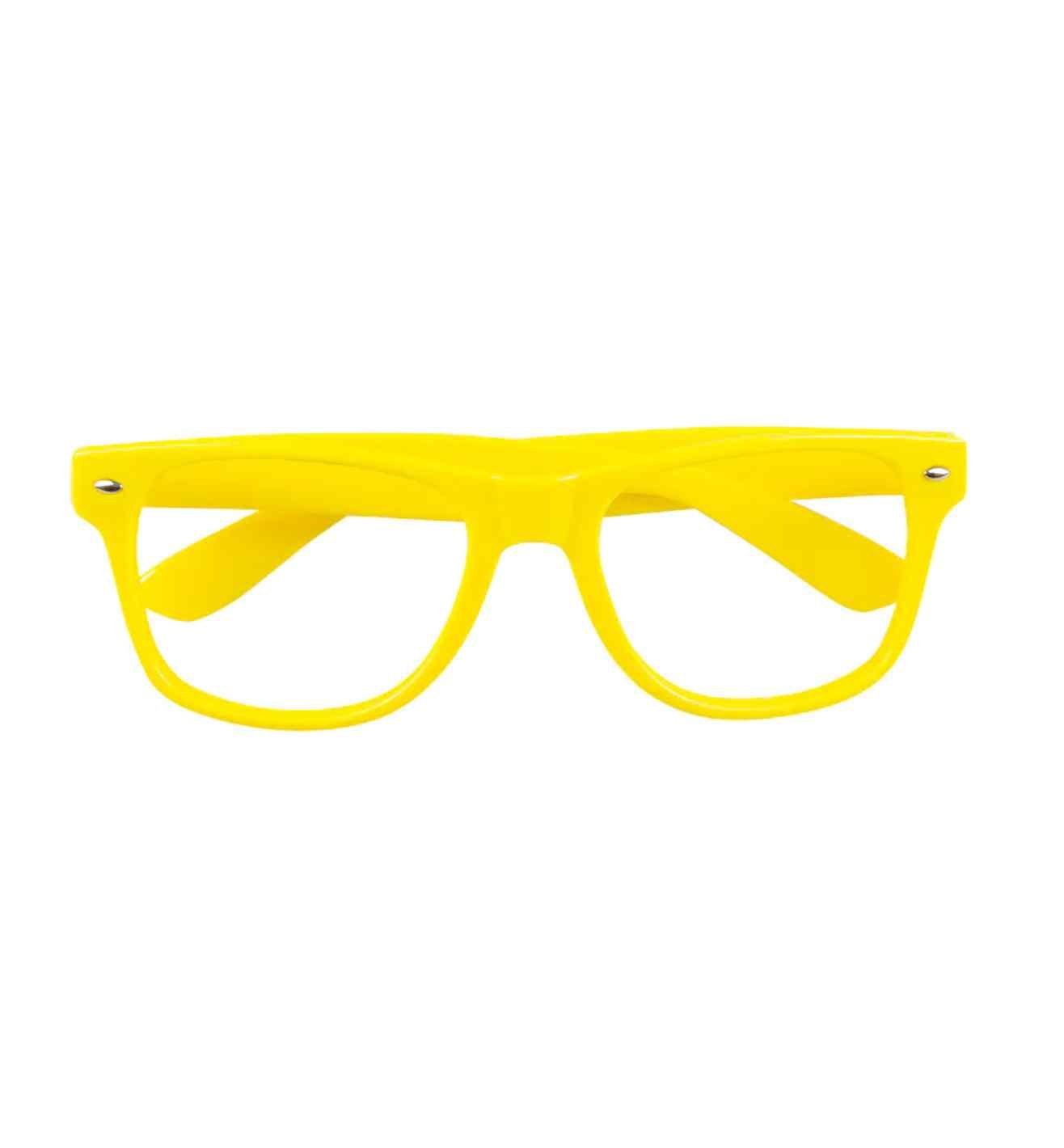 Neon Yellow Party Glasses