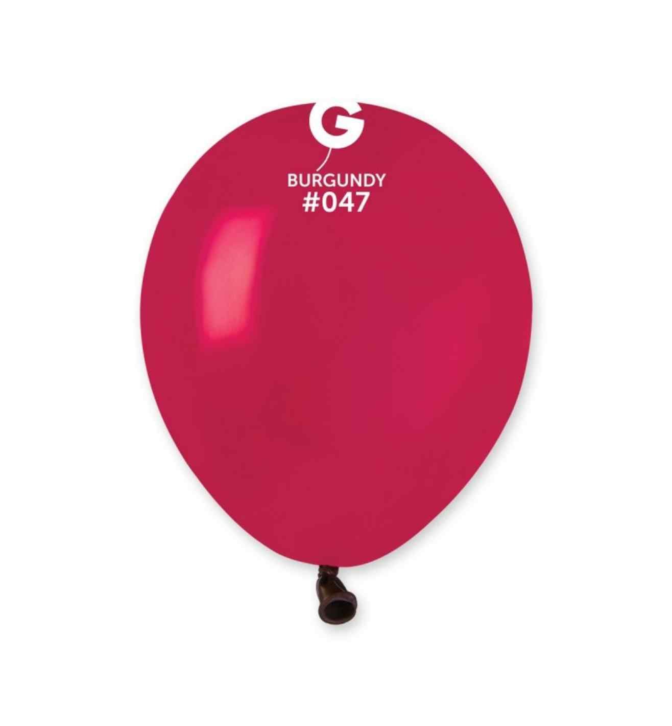5" Gemar Burgundy Latex 50ct