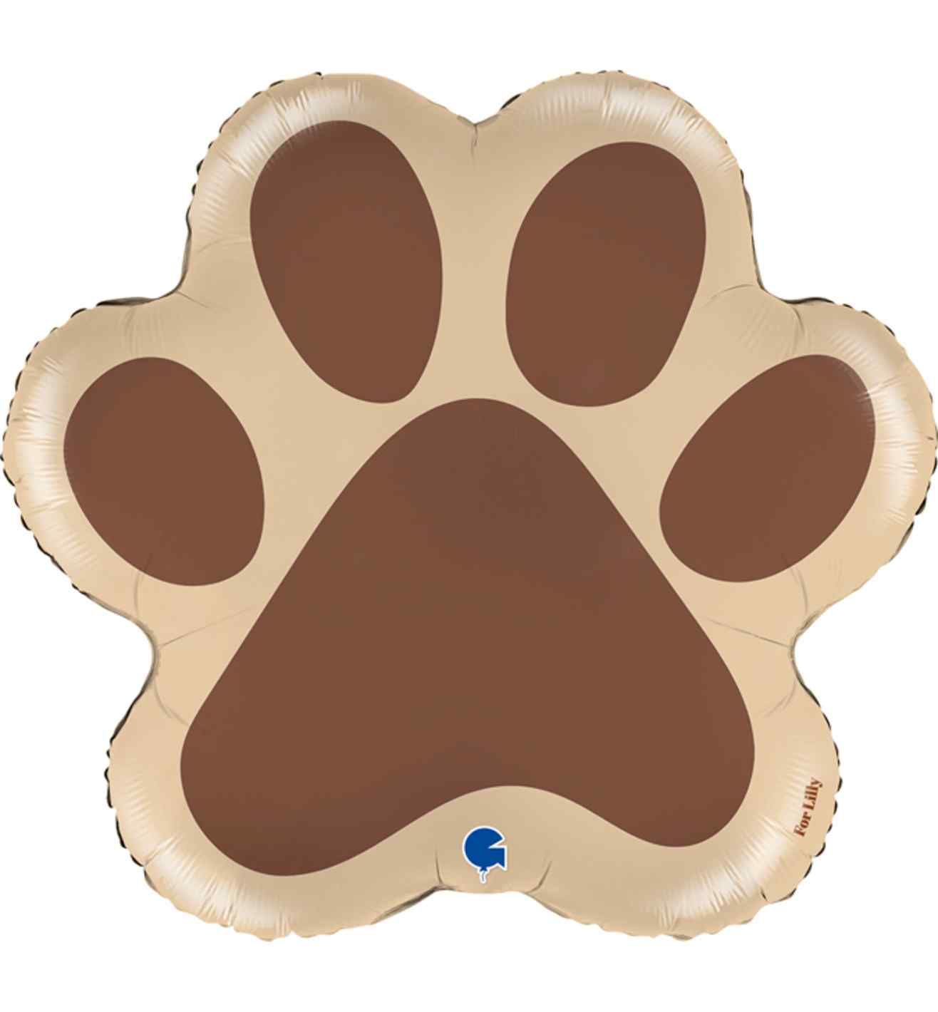 24" Dog Paw Foil Balloon