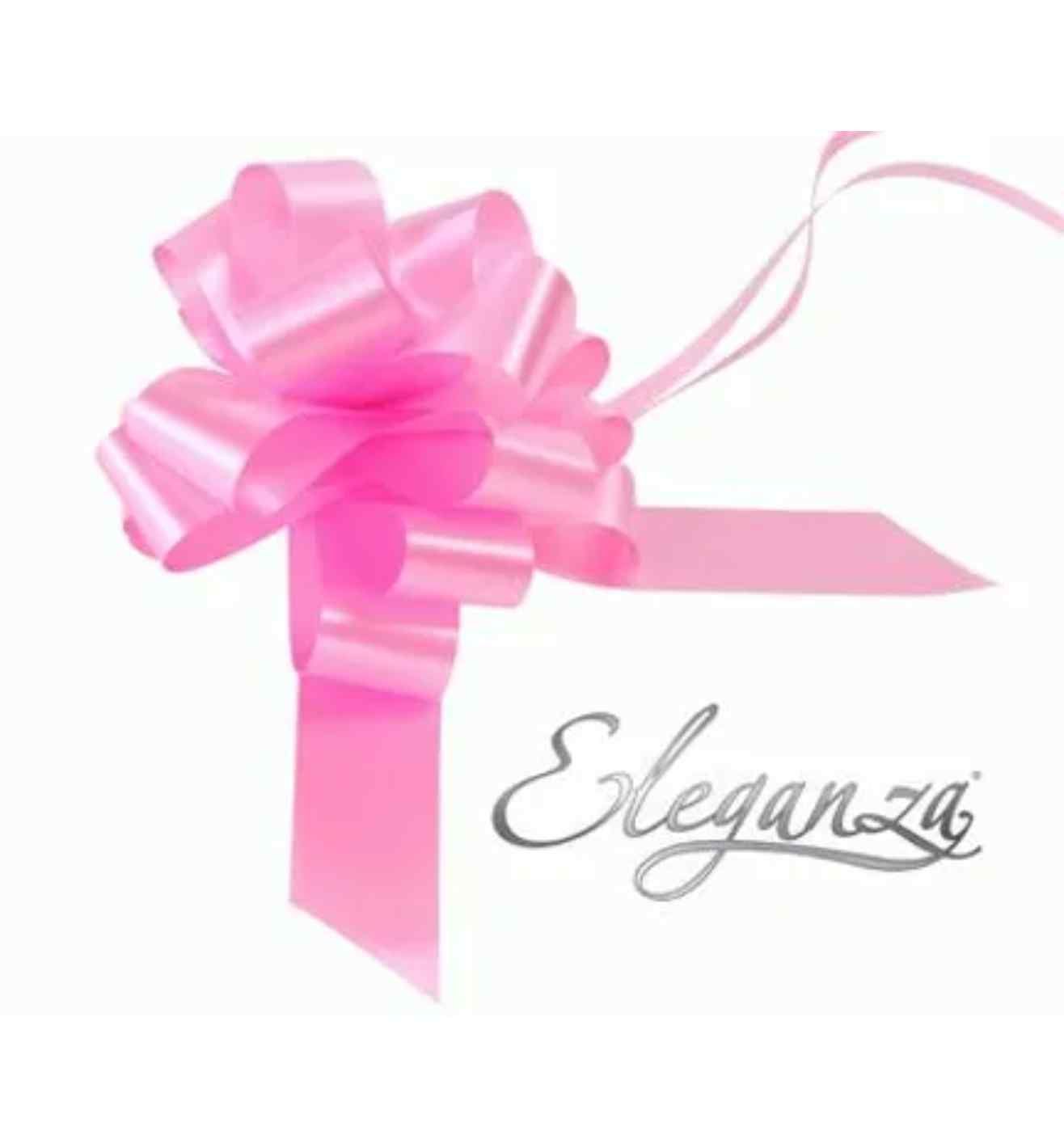Eleganza Poly Pully Bows Classic Pink - 30mm x 30pcs