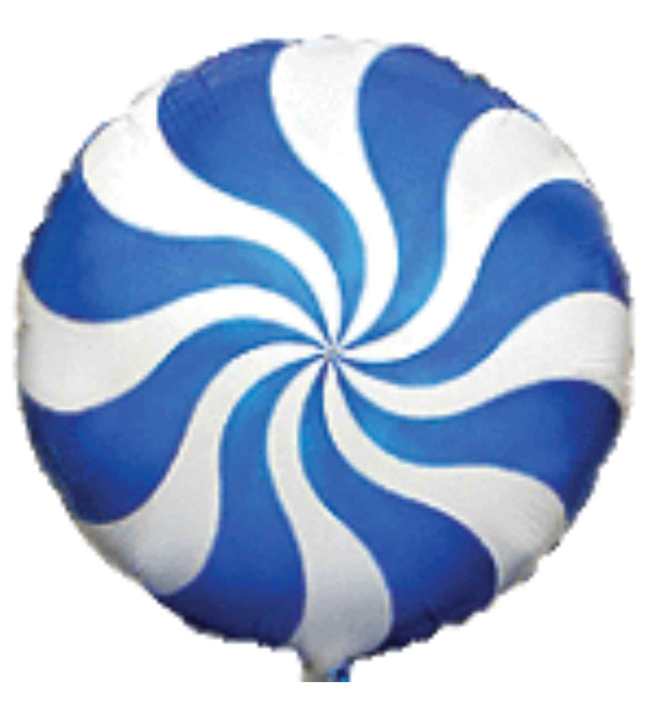 18" Flexmetal Blue Candy Swirl Round