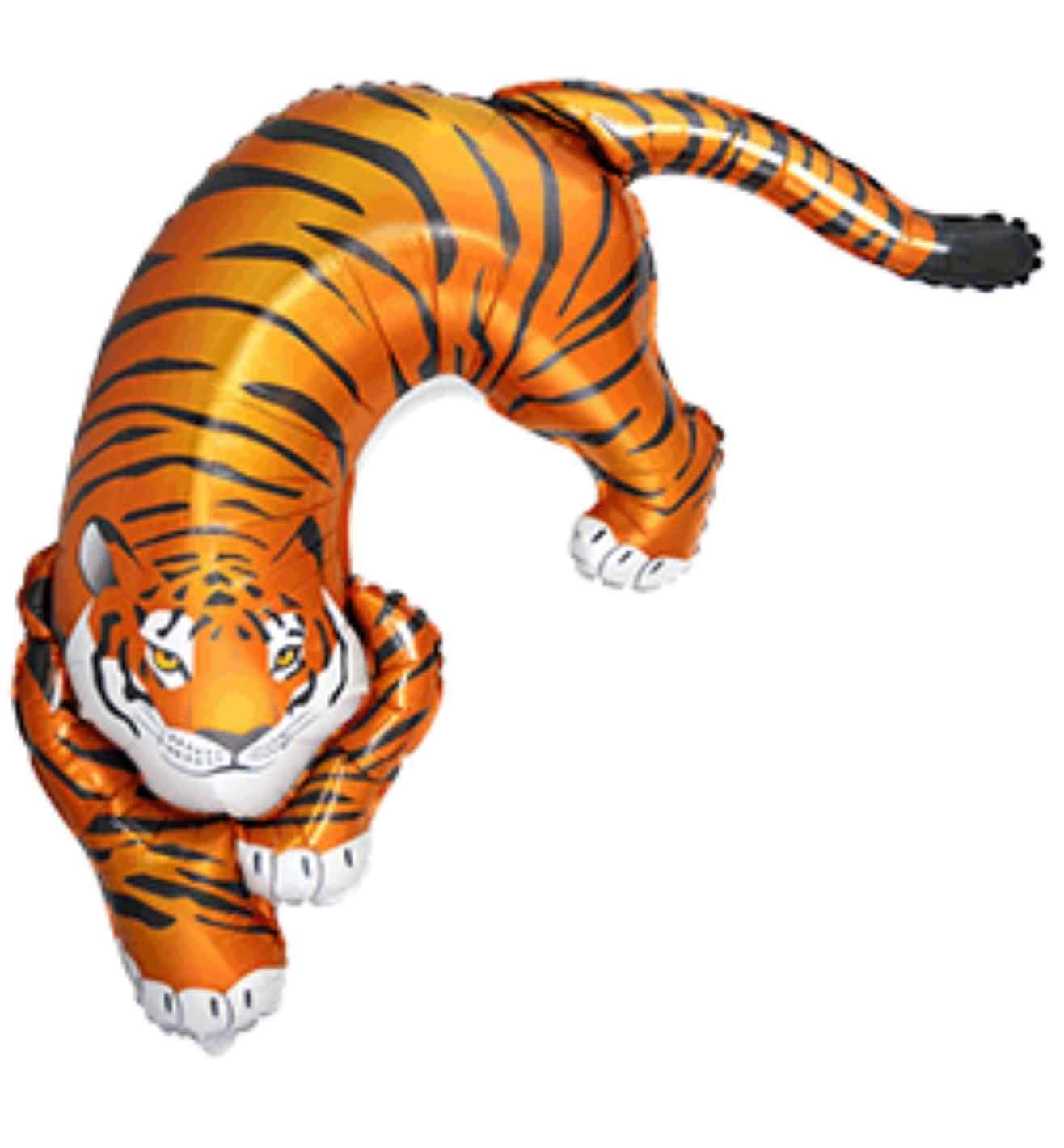 42"  Flexmetal Wild Tiger Foil Balloon
