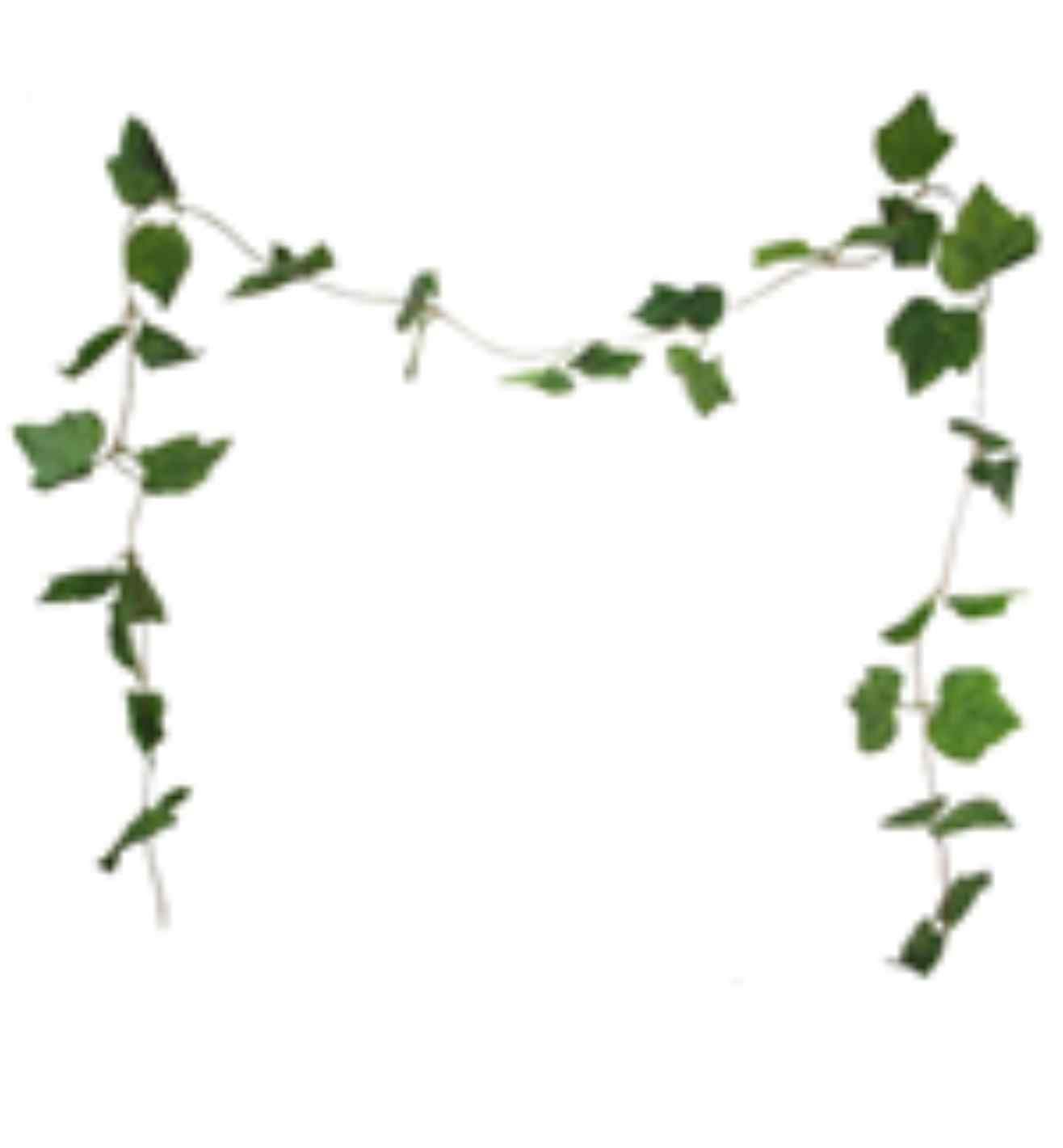 8ft Grape Leaf Garland Green x 5pcs