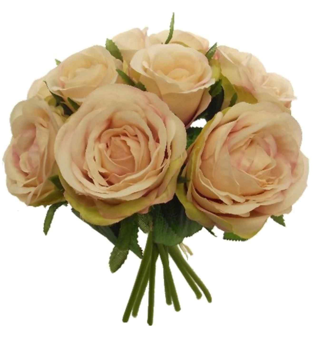 Mized Rose Bundle (9 Heads) Blush